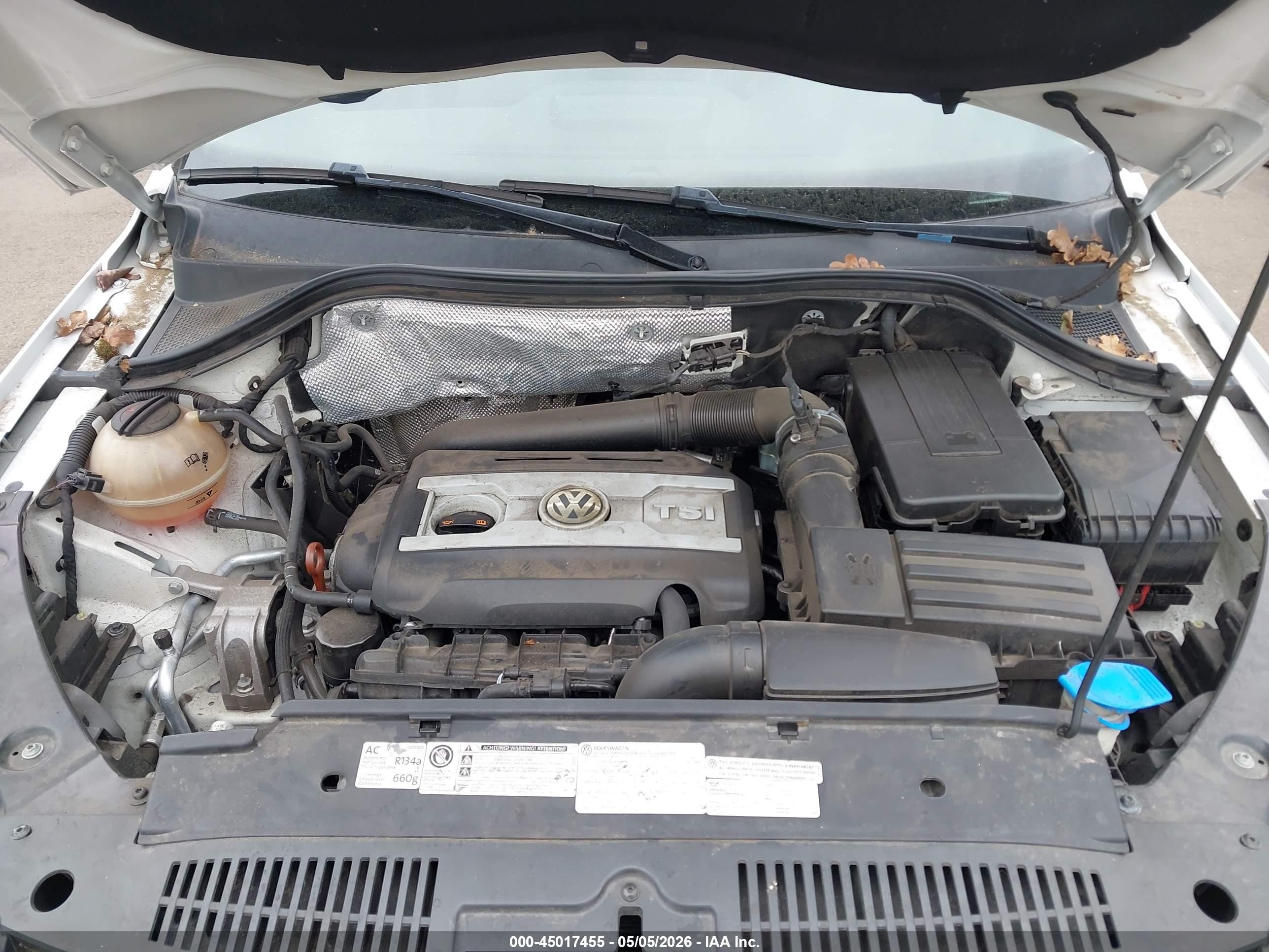 2013 Volkswagen Tiguan S/se/sel Белый vin: WVGBV7AX6DW509636