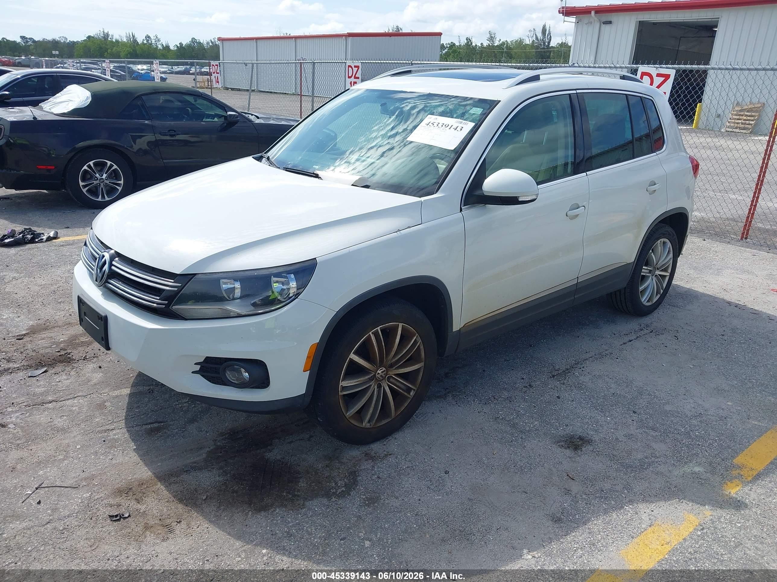 2015 Volkswagen Tiguan Sel White vin: WVGBV7AX6FW101849