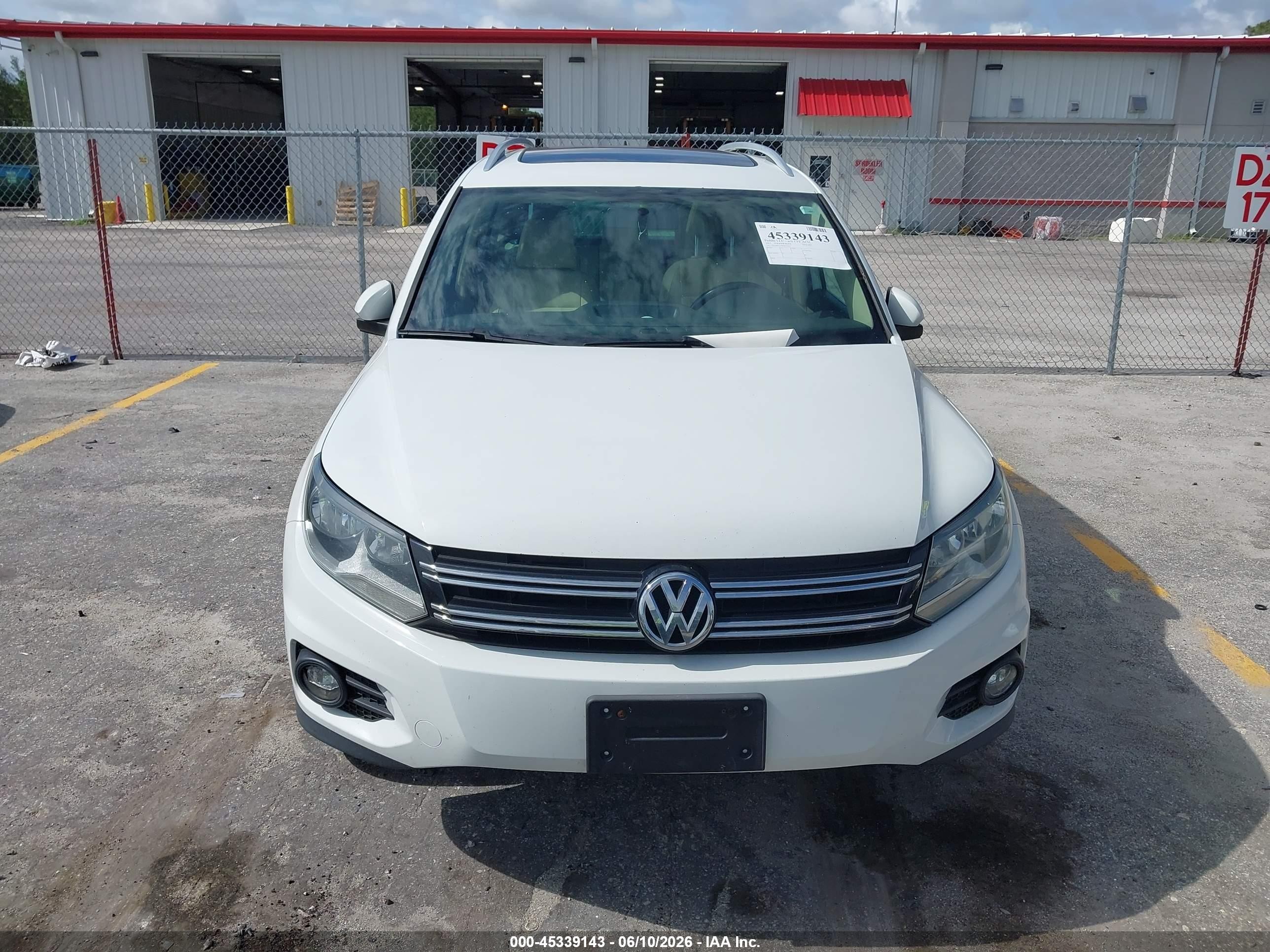 2015 Volkswagen Tiguan Sel White vin: WVGBV7AX6FW101849