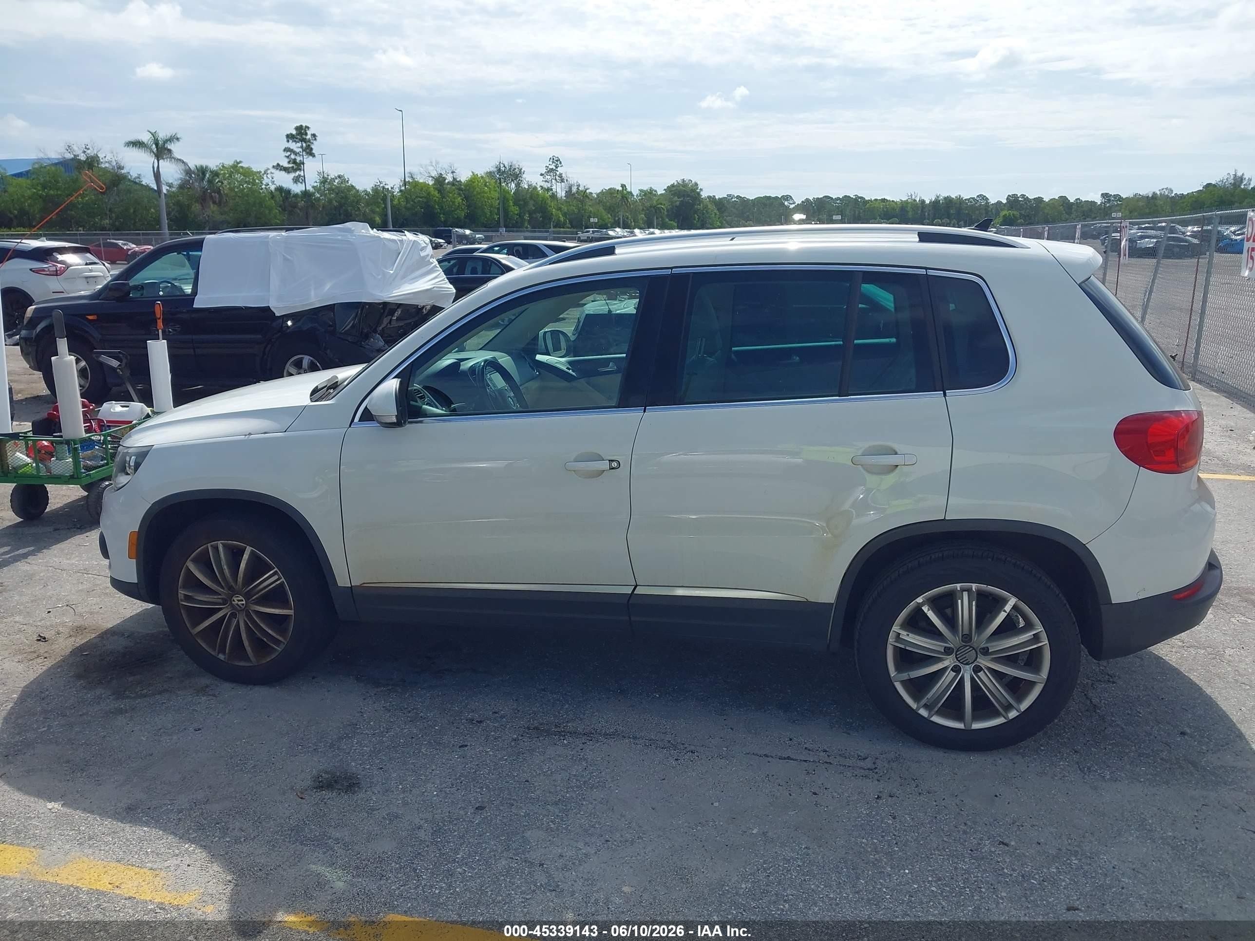 2015 Volkswagen Tiguan Sel White vin: WVGBV7AX6FW101849