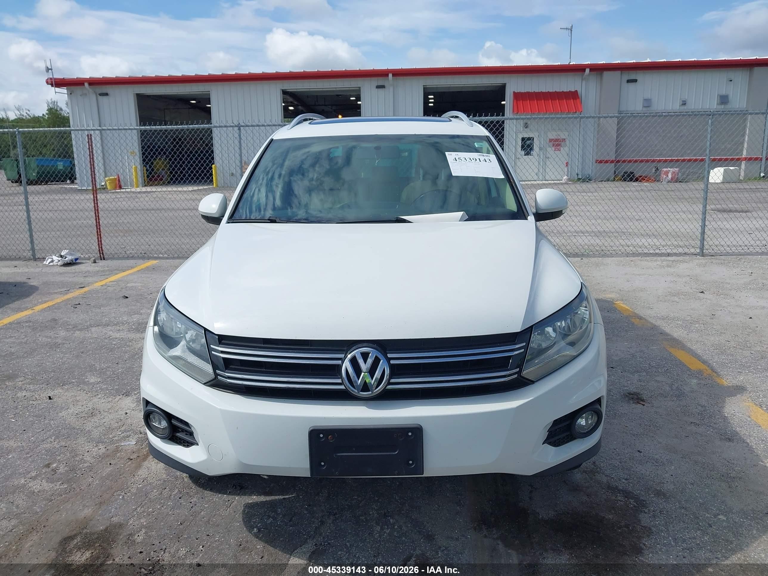 2015 Volkswagen Tiguan Sel White vin: WVGBV7AX6FW101849