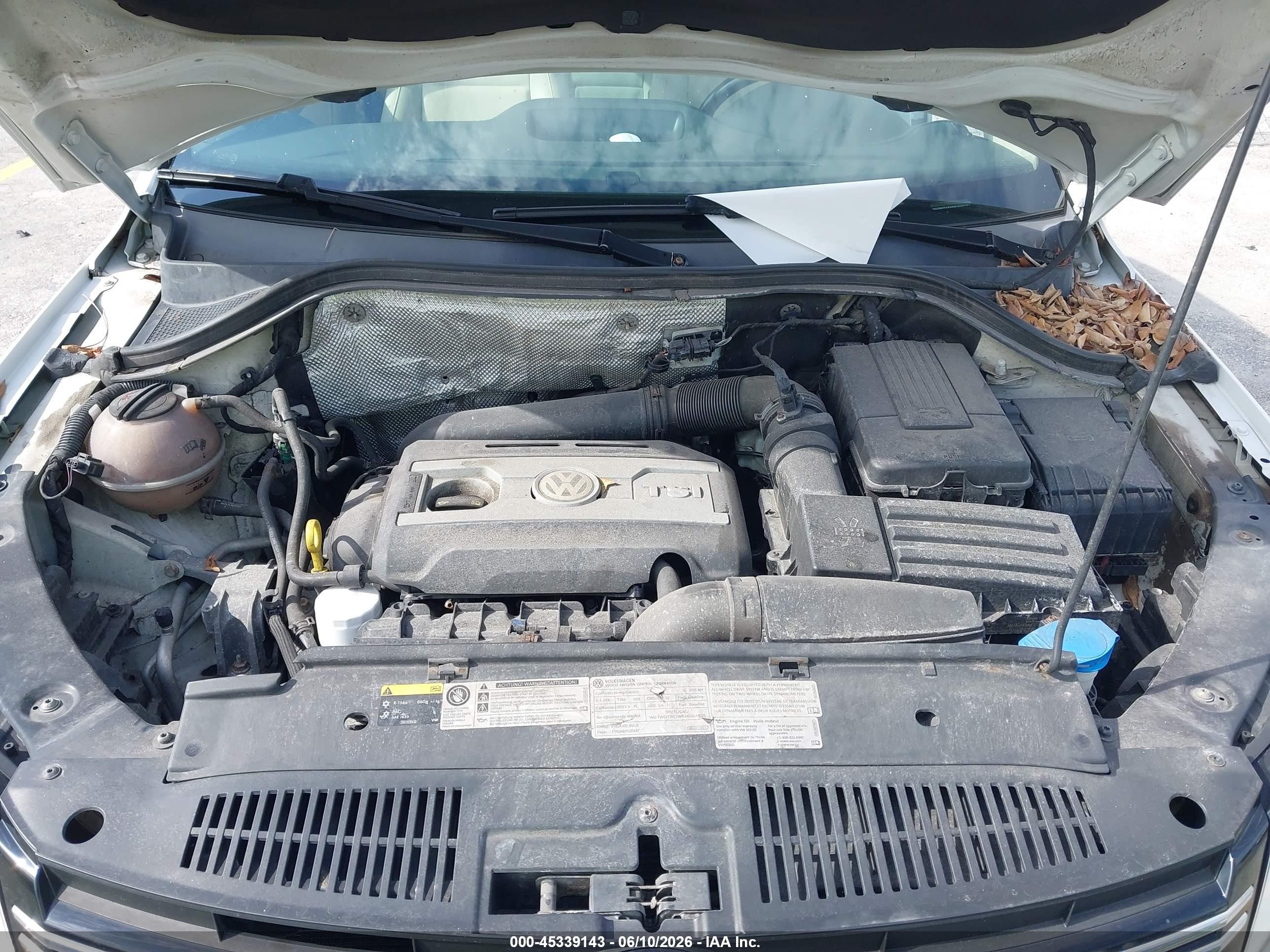 2015 Volkswagen Tiguan Sel White vin: WVGBV7AX6FW101849