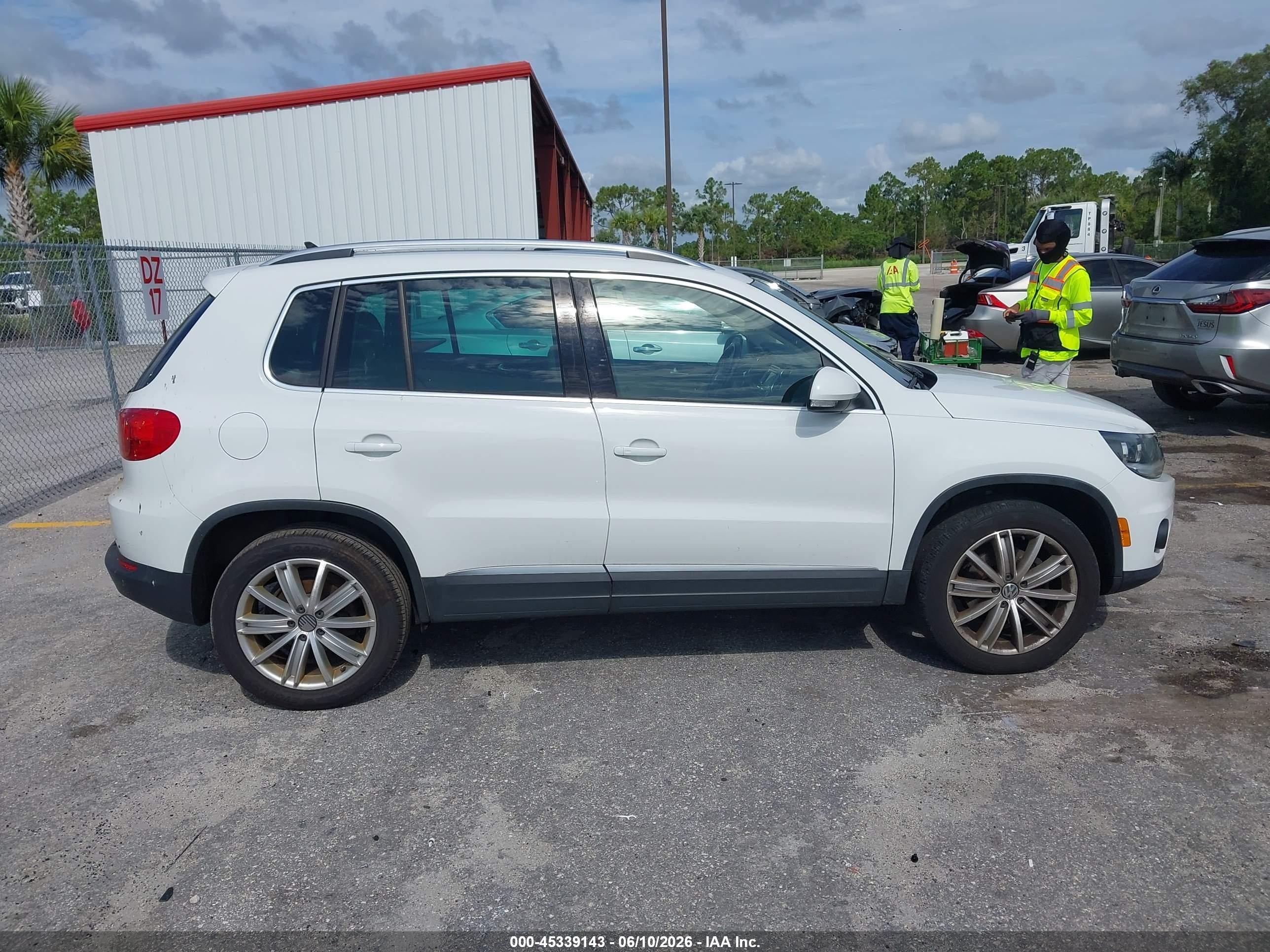2015 Volkswagen Tiguan Sel White vin: WVGBV7AX6FW101849