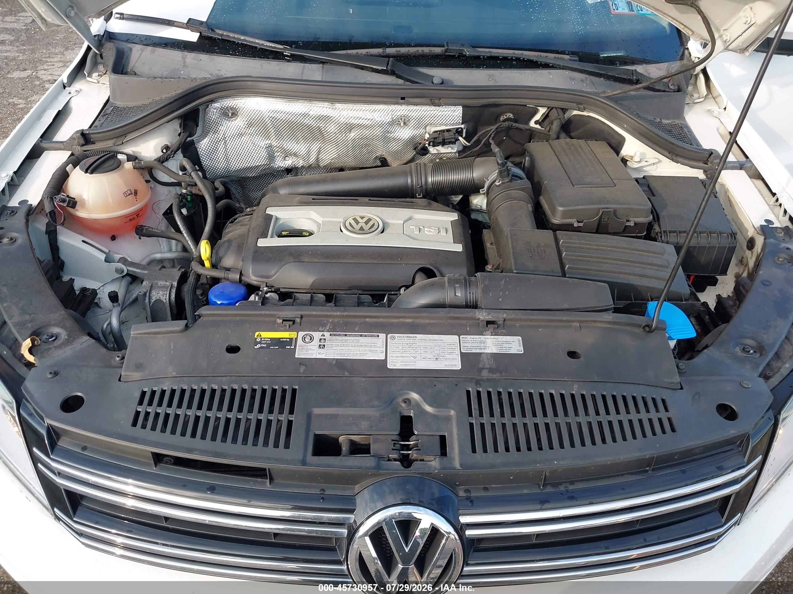 2015 Volkswagen Tiguan Se White vin: WVGBV7AX6FW116013