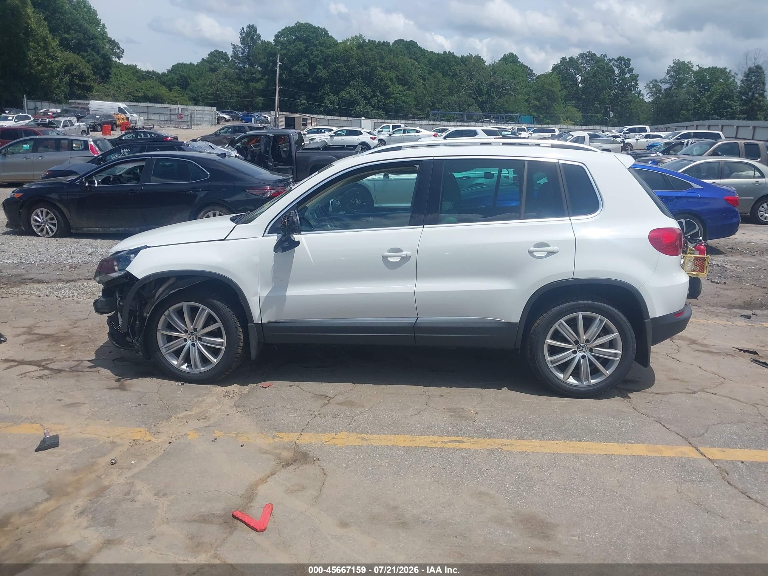 2015 Volkswagen Tiguan Sel White vin: WVGBV7AX6FW537861