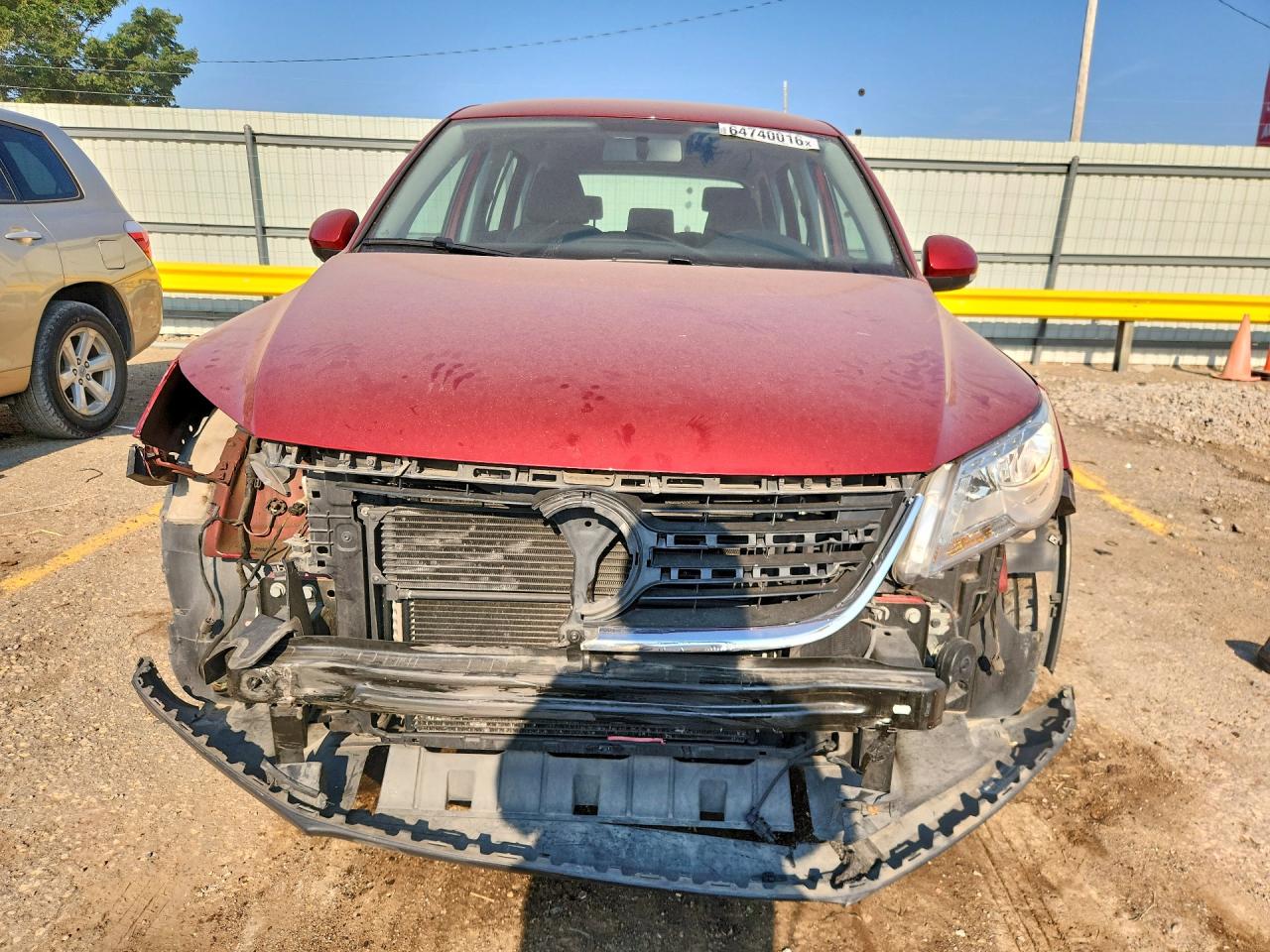 2011 Volkswagen Tiguan S Red vin: WVGBV7AX7BW000488