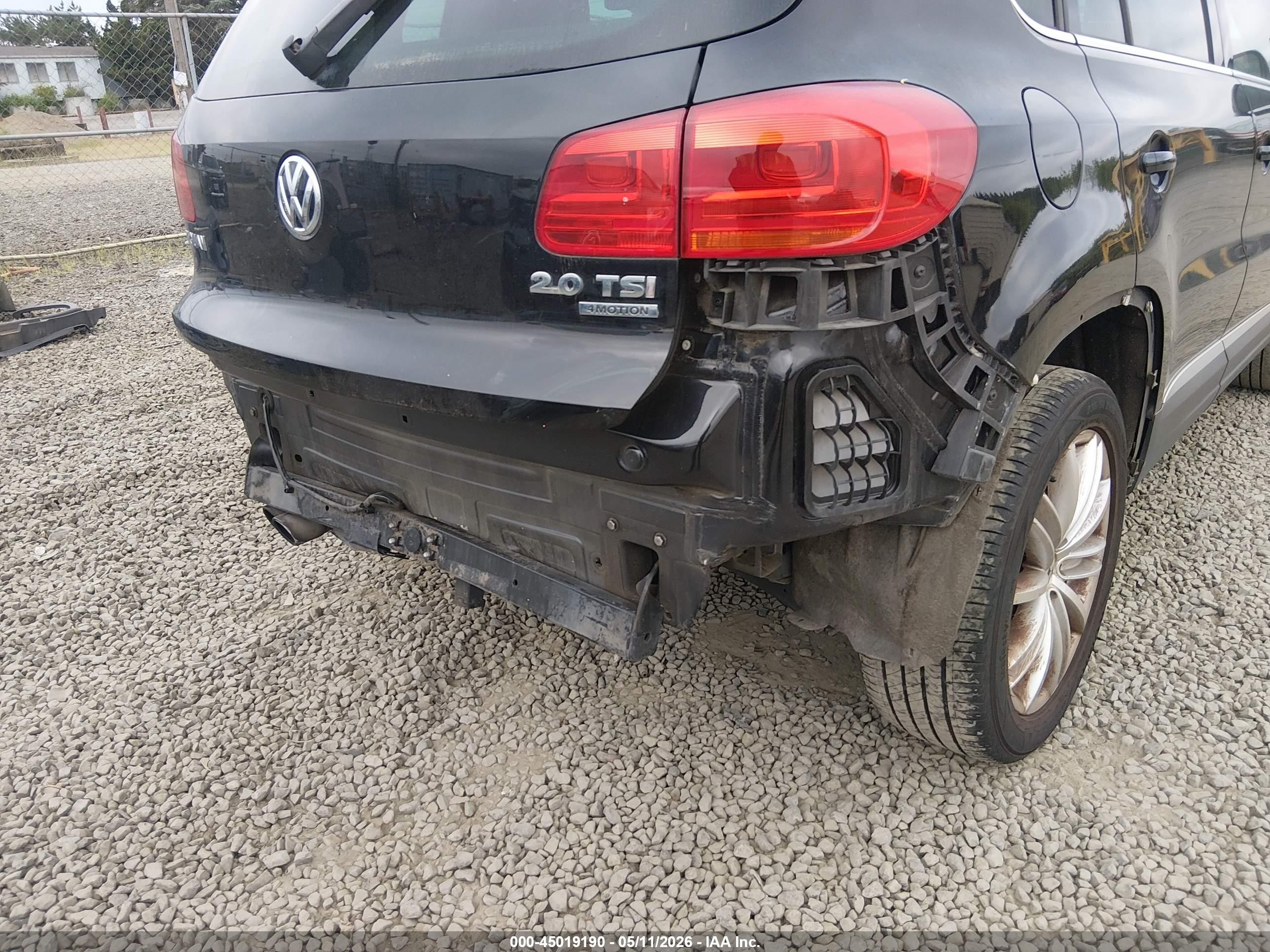 2012 Volkswagen Tiguan Se Black vin: WVGBV7AX7CW542188