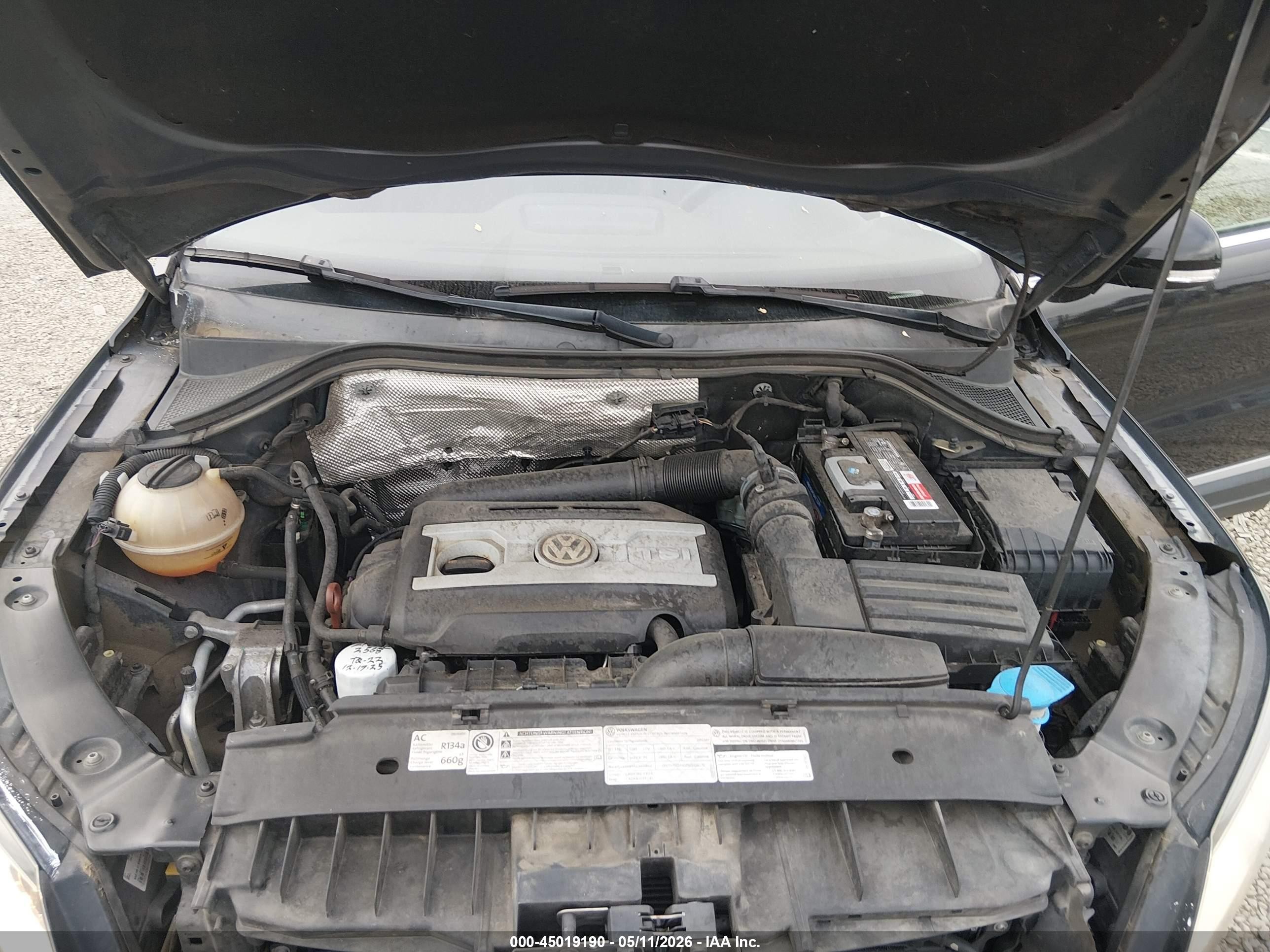 2012 Volkswagen Tiguan Se Black vin: WVGBV7AX7CW542188