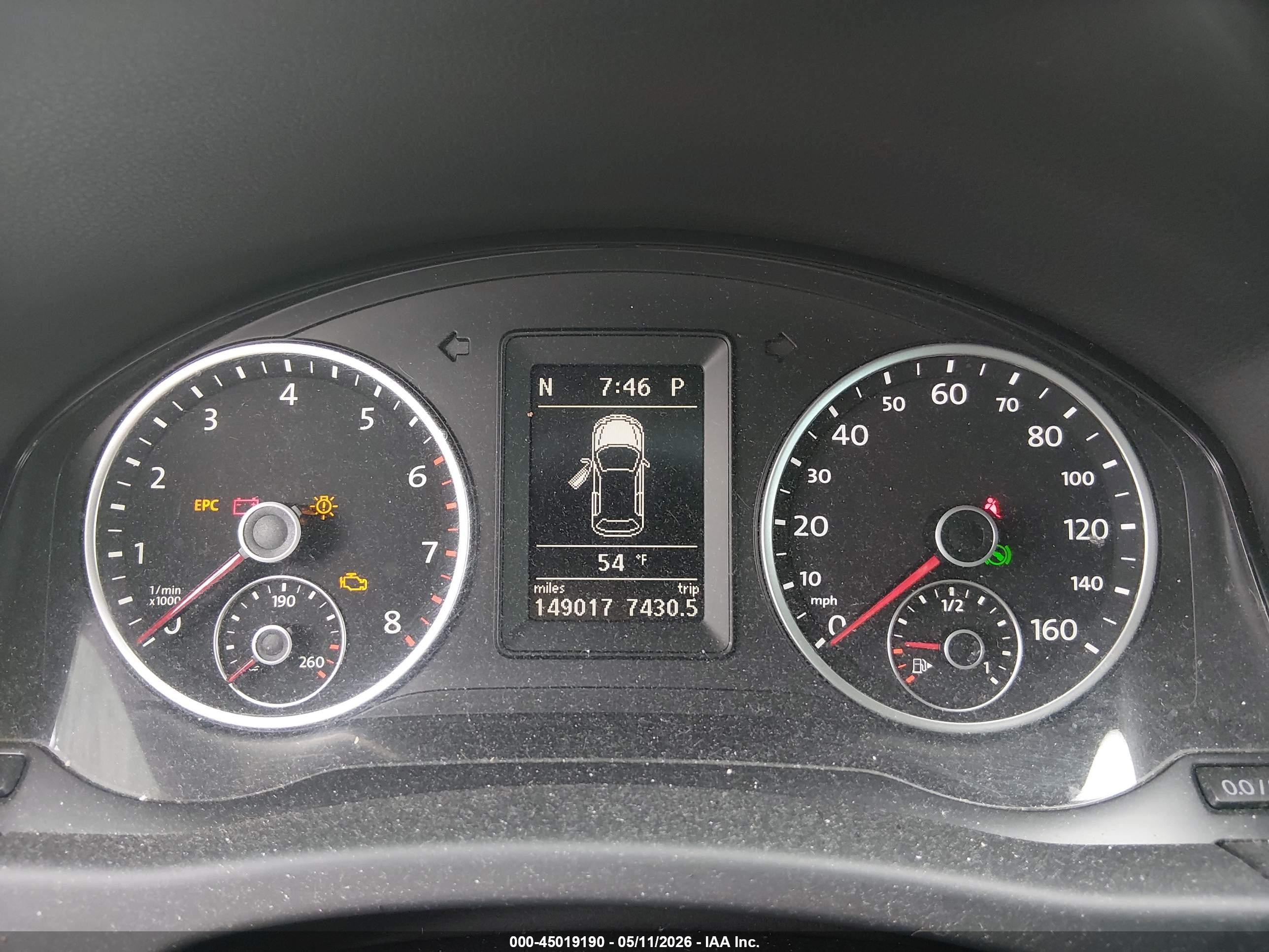 2012 Volkswagen Tiguan Se Black vin: WVGBV7AX7CW542188