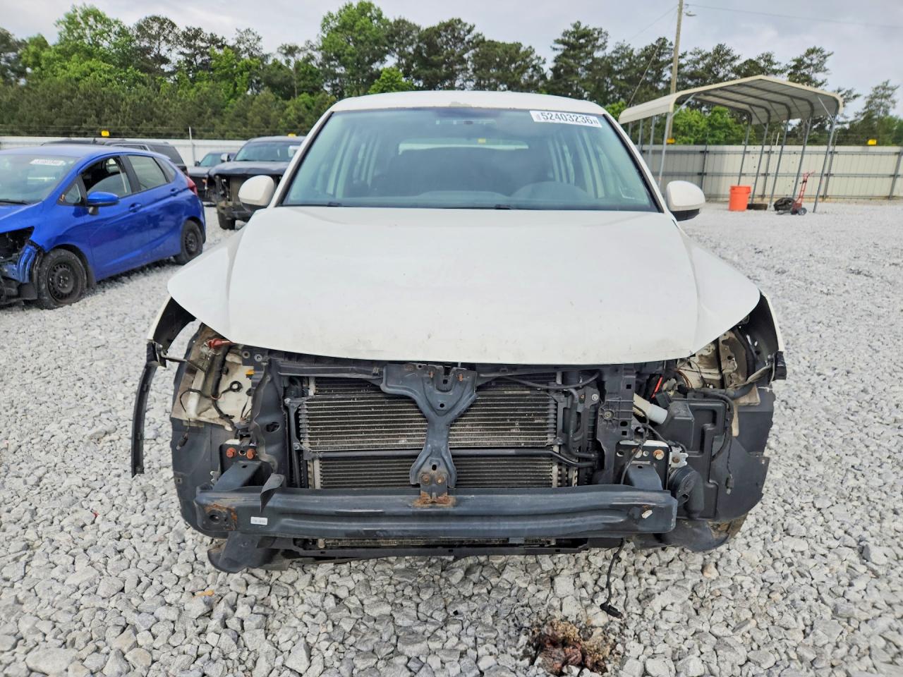 2012 Volkswagen Tiguan S White vin: WVGBV7AX7CW560805