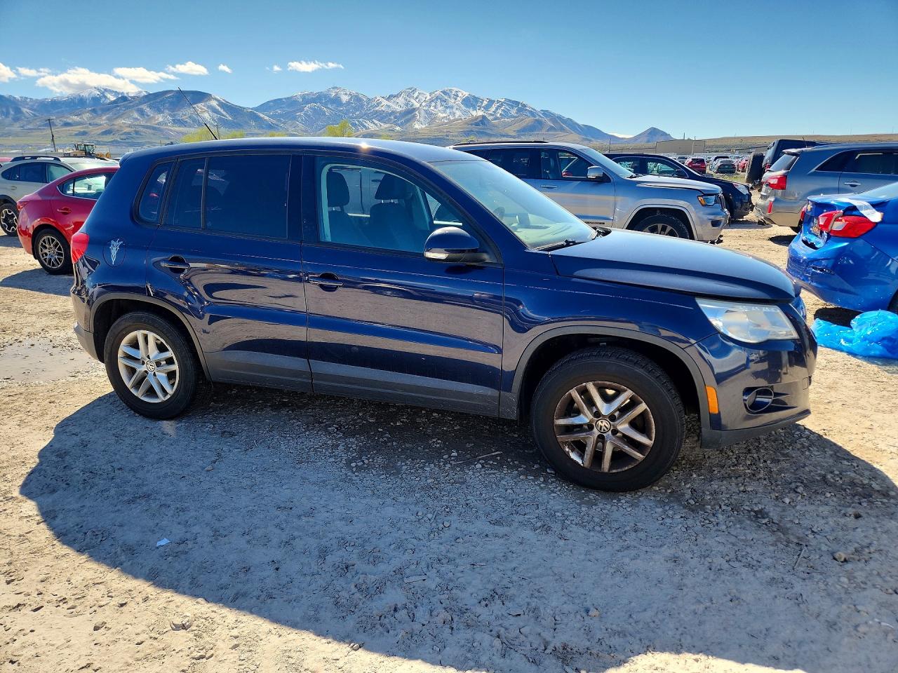 2011 Volkswagen Tiguan S Blue vin: WVGBV7AX8BW525186