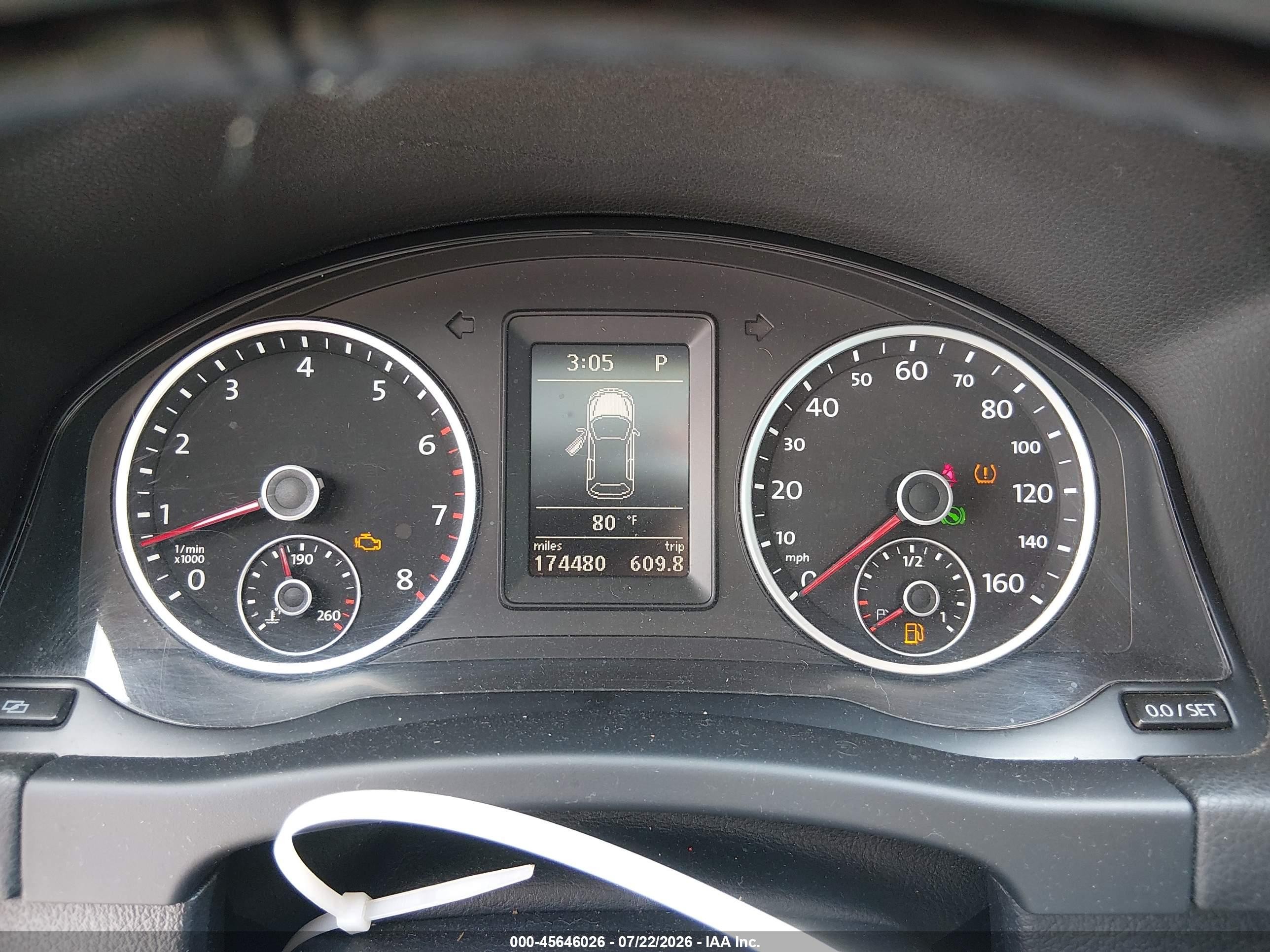 2012 Volkswagen Tiguan S Серый vin: WVGBV7AX8CW089411
