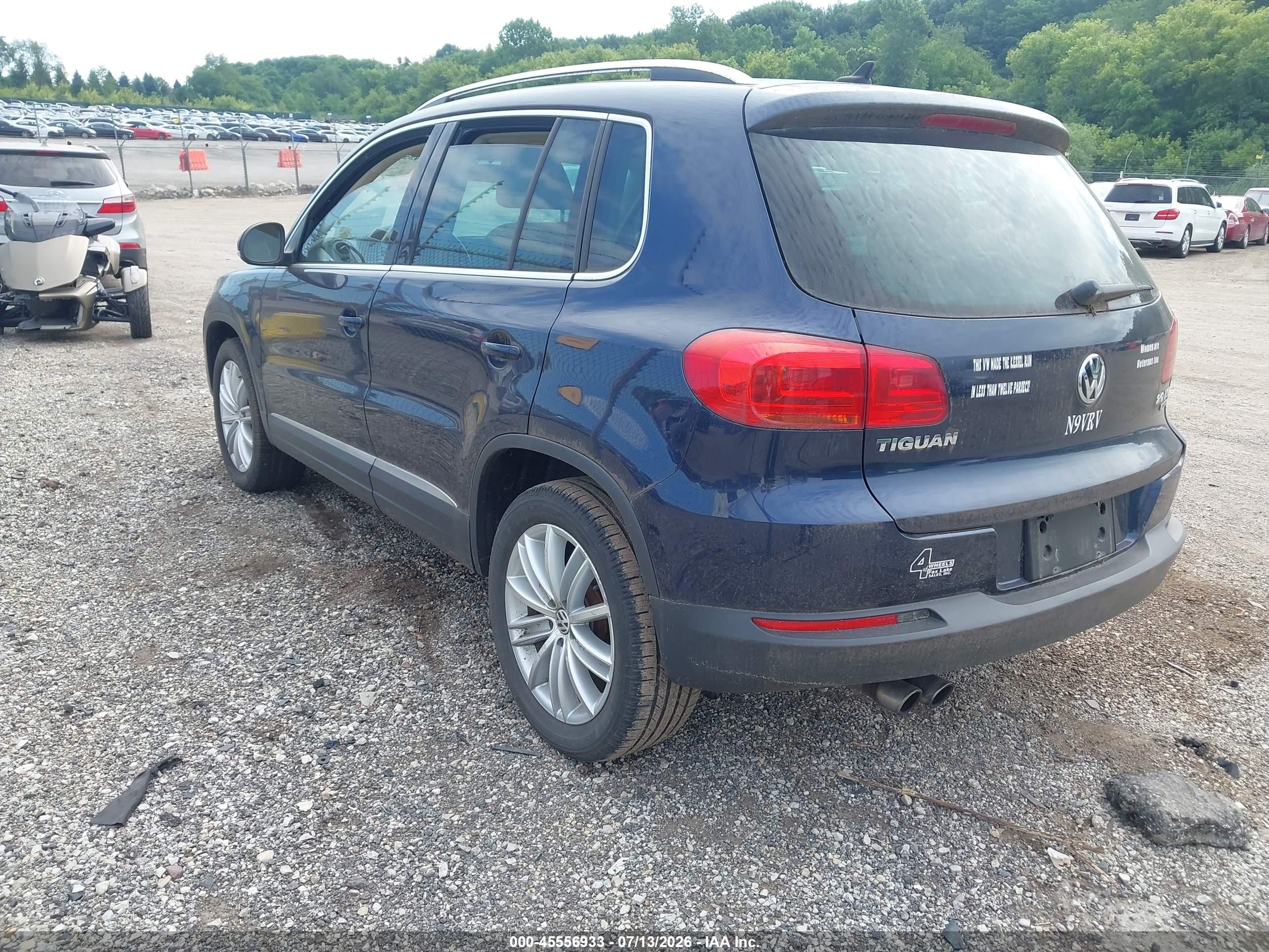 2012 Volkswagen Tiguan Se vin: WVGBV7AX8CW508048