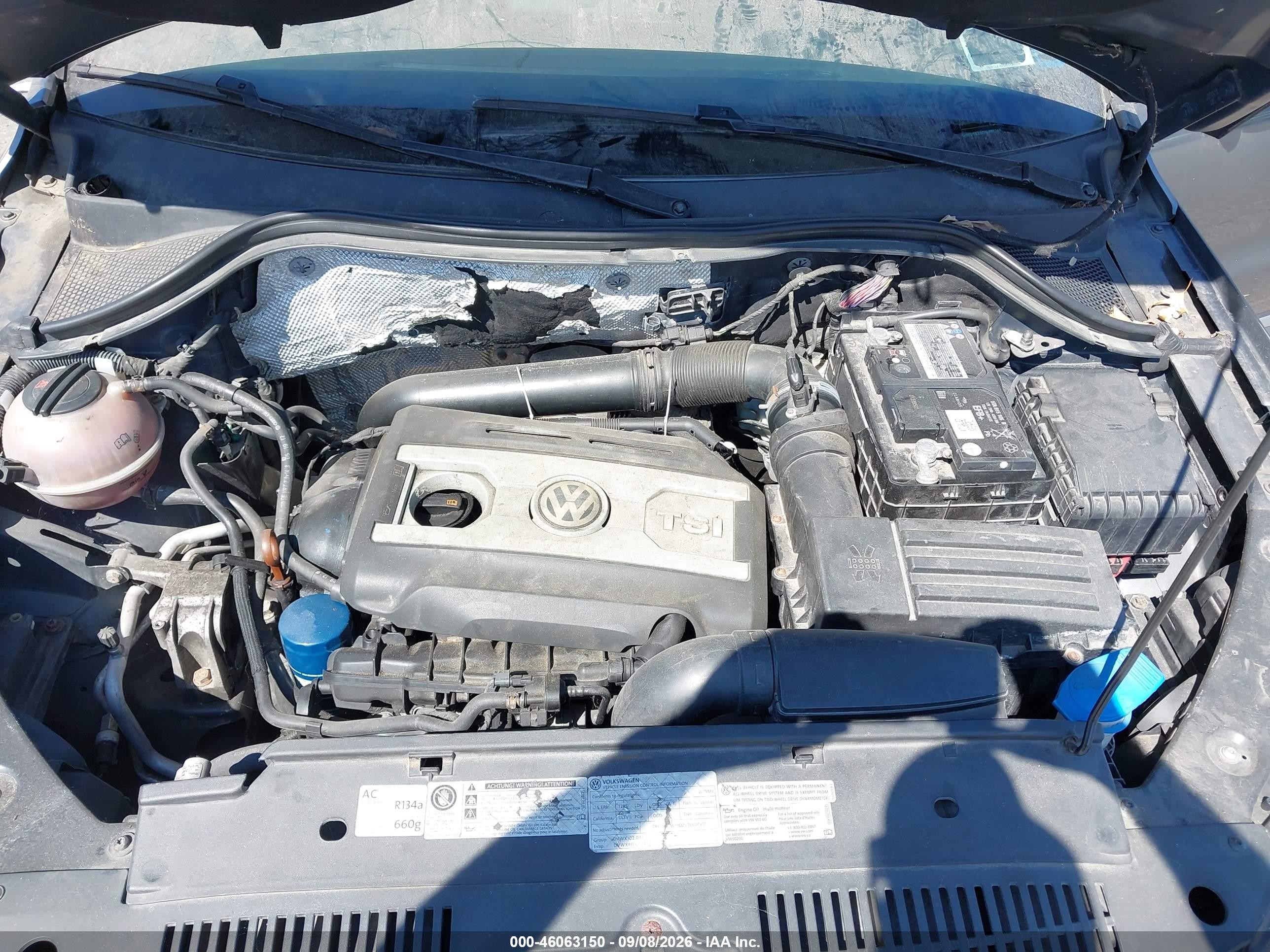 2013 Volkswagen Tiguan Se Gray vin: WVGBV7AX8DW005346