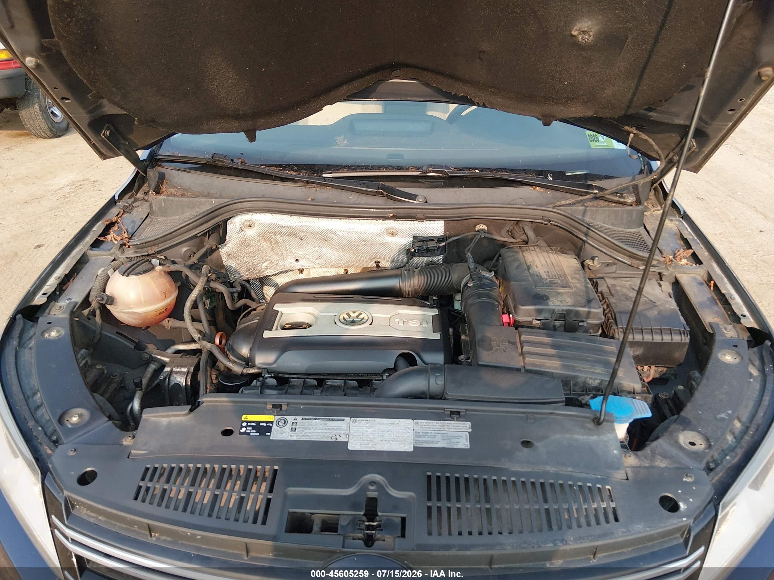 2013 Volkswagen Tiguan Se Blue vin: WVGBV7AX8DW544159