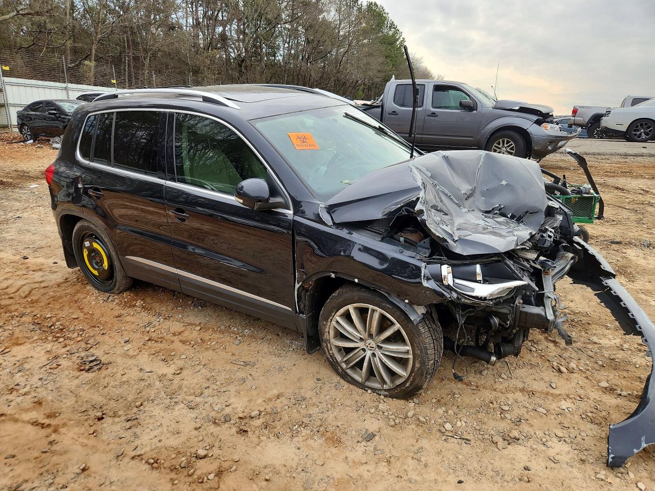 2013 Volkswagen Tiguan S Black vin: WVGBV7AX8DW546574