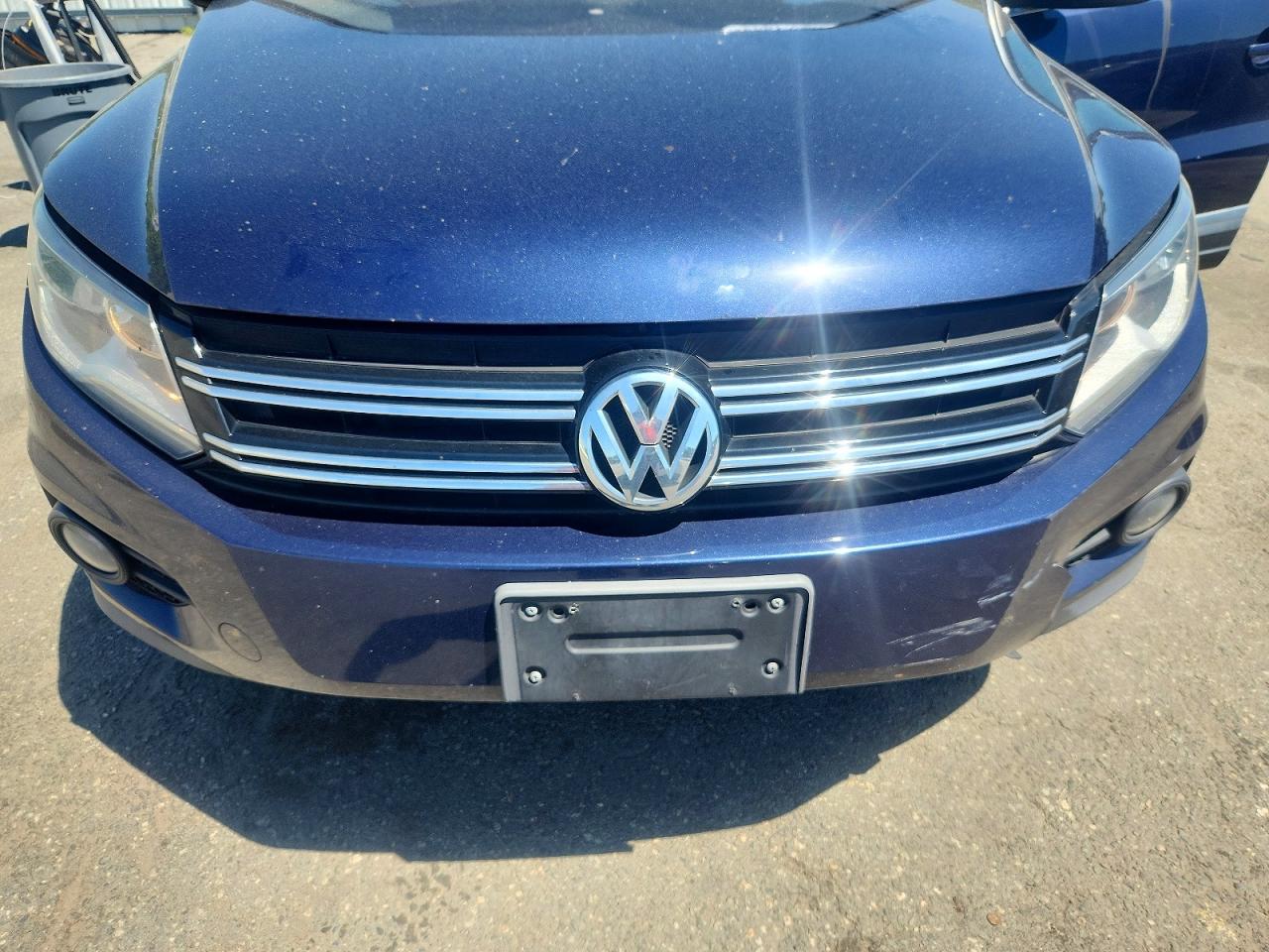 2015 Volkswagen Tiguan S Blue vin: WVGBV7AX8FW563104