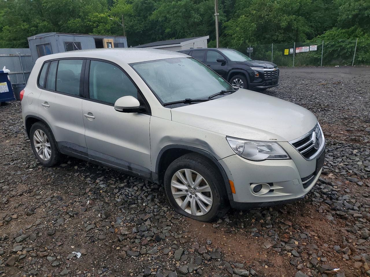 2010 Volkswagen Tiguan Se Silver vin: WVGBV7AX9AW516379