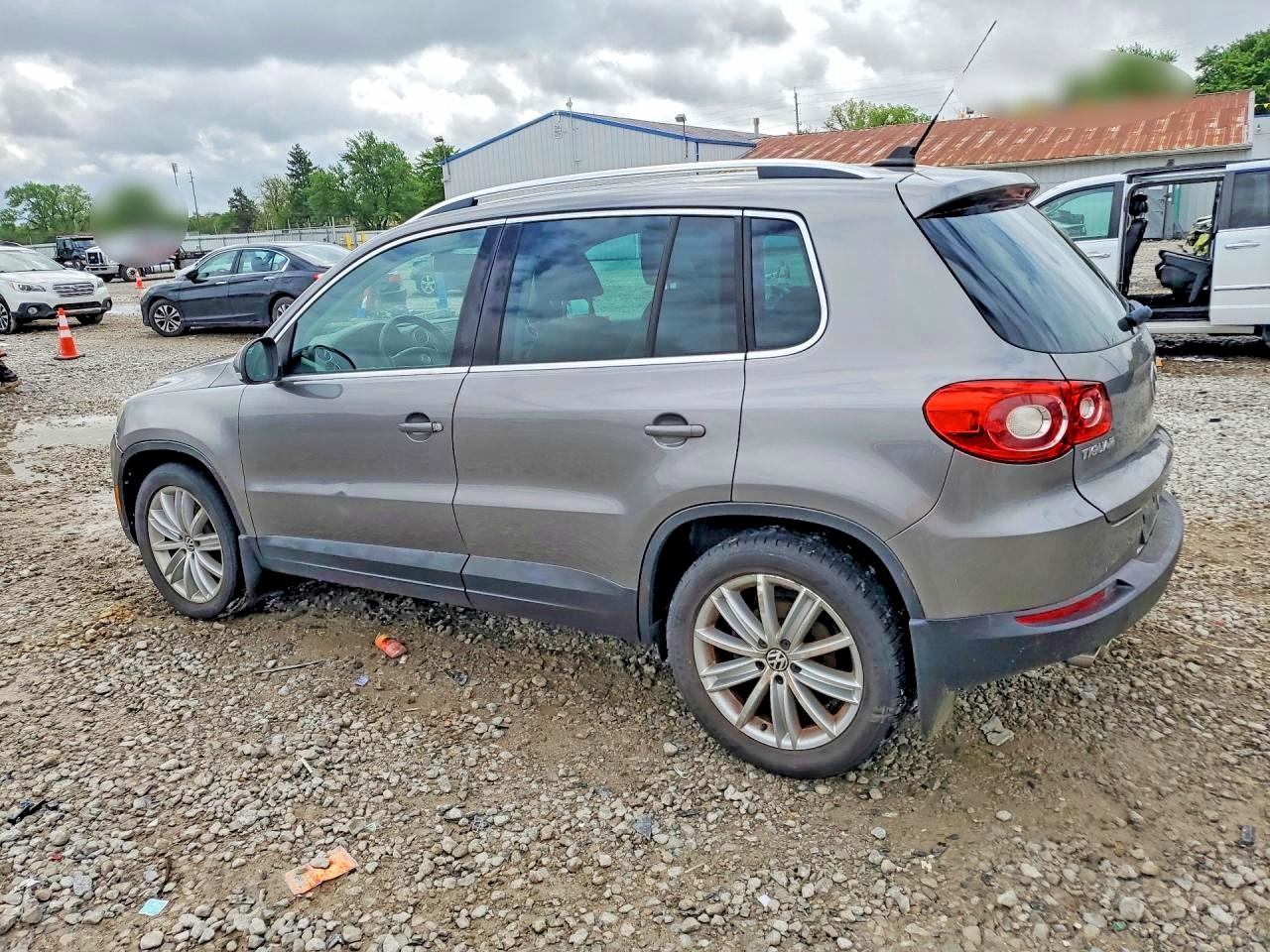 2010 Volkswagen Tiguan Se Gray vin: WVGBV7AX9AW532050
