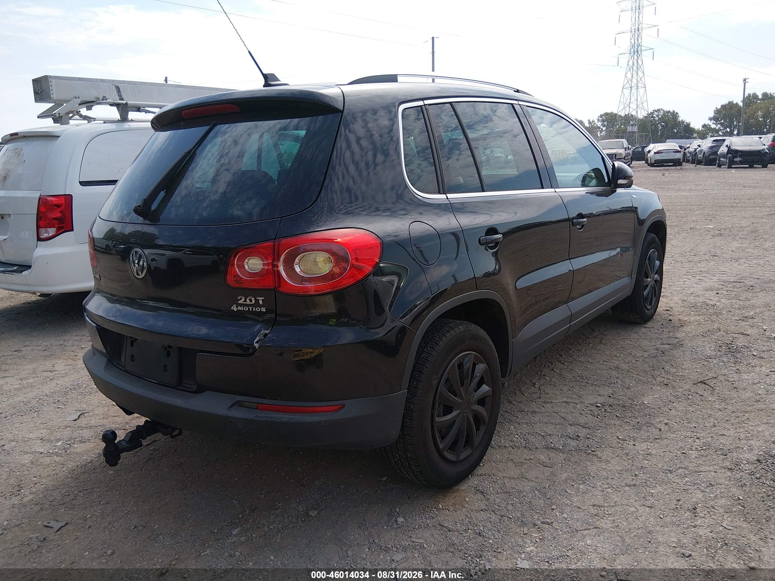 2010 Volkswagen Tiguan Wolfsburg Edition Black vin: WVGBV7AX9AW534560