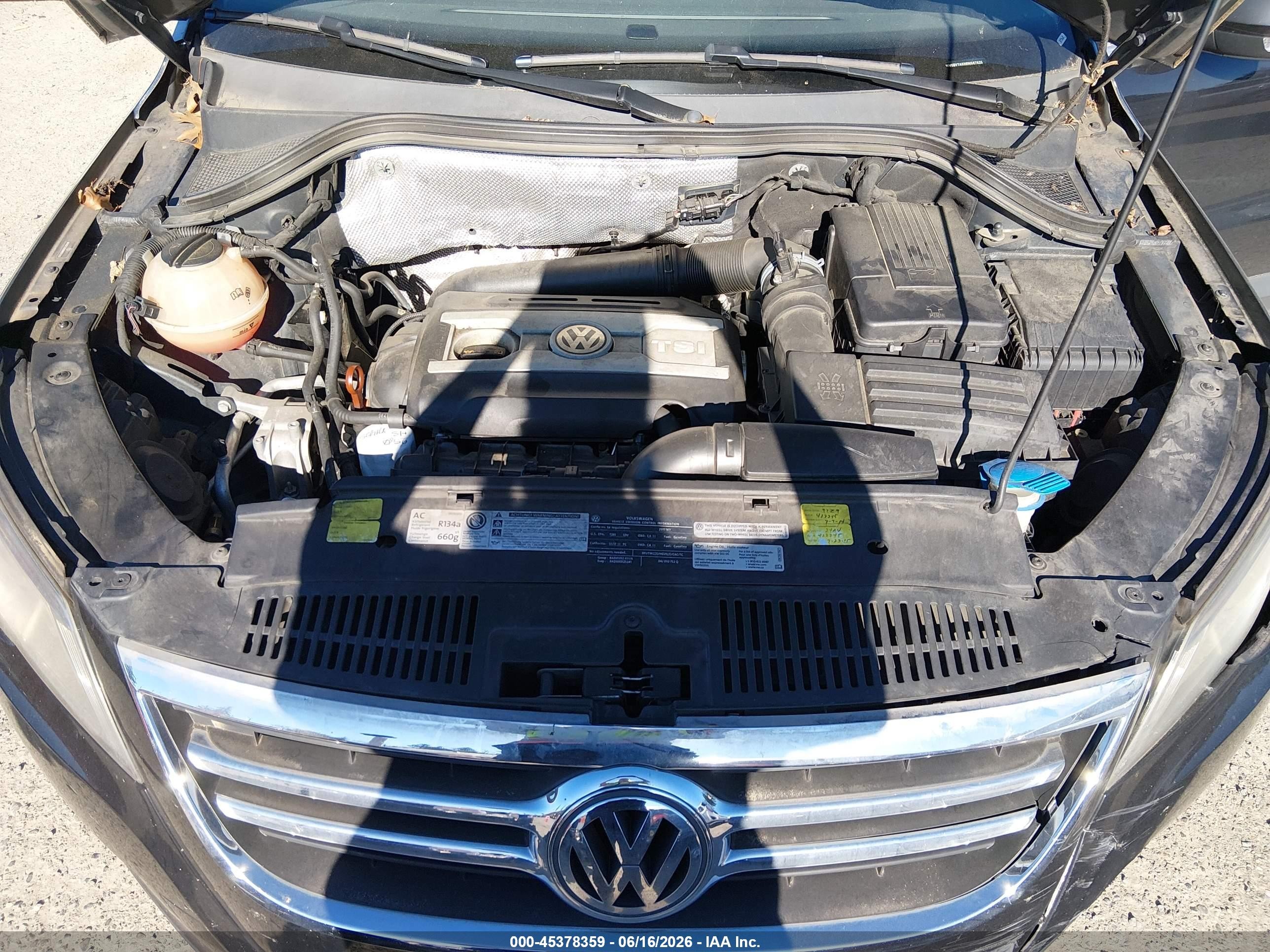 2011 Volkswagen Tiguan Sel Black vin: WVGBV7AX9BW567625