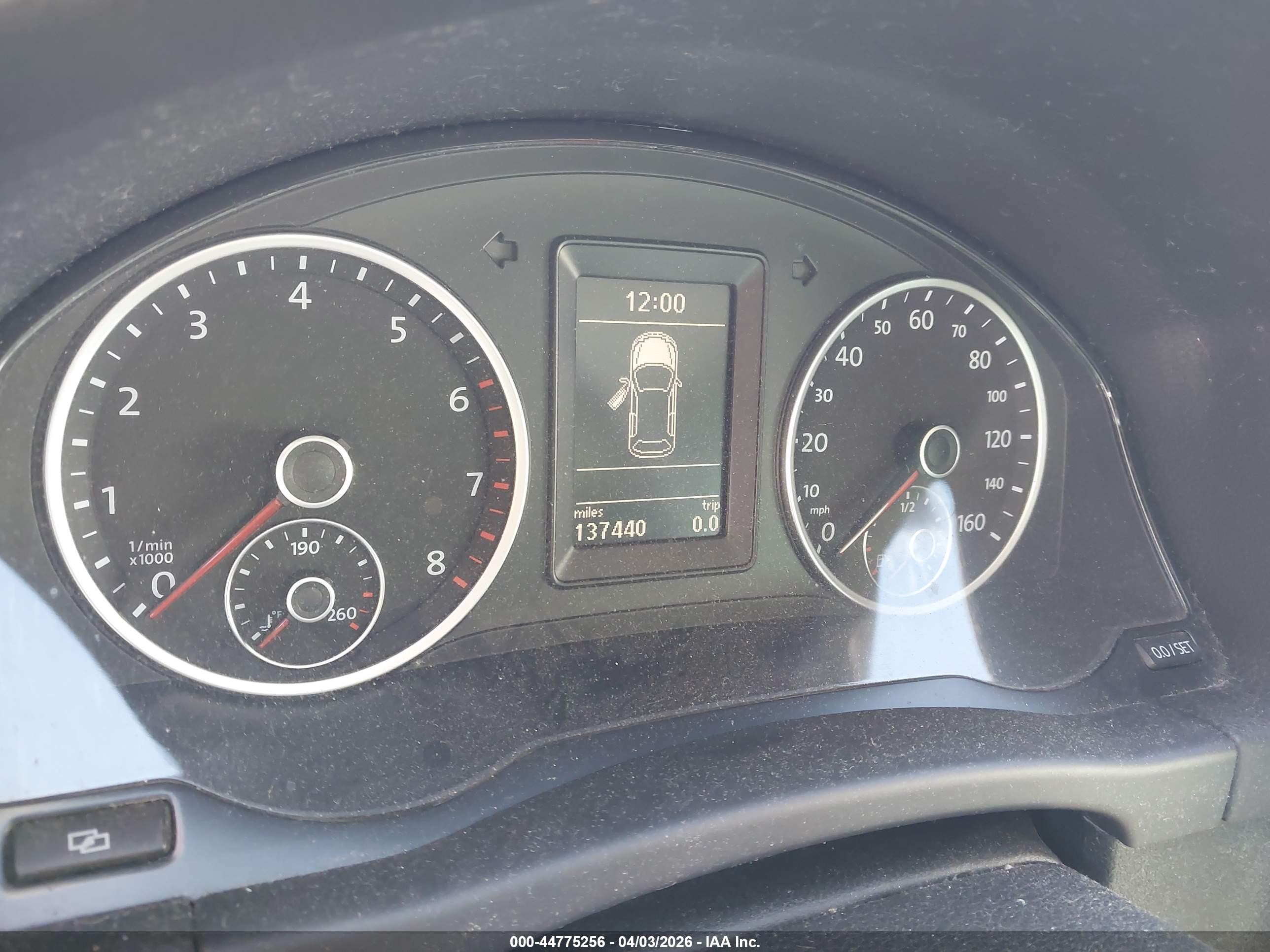 2012 Volkswagen Tiguan S Серый vin: WVGBV7AX9CW090230
