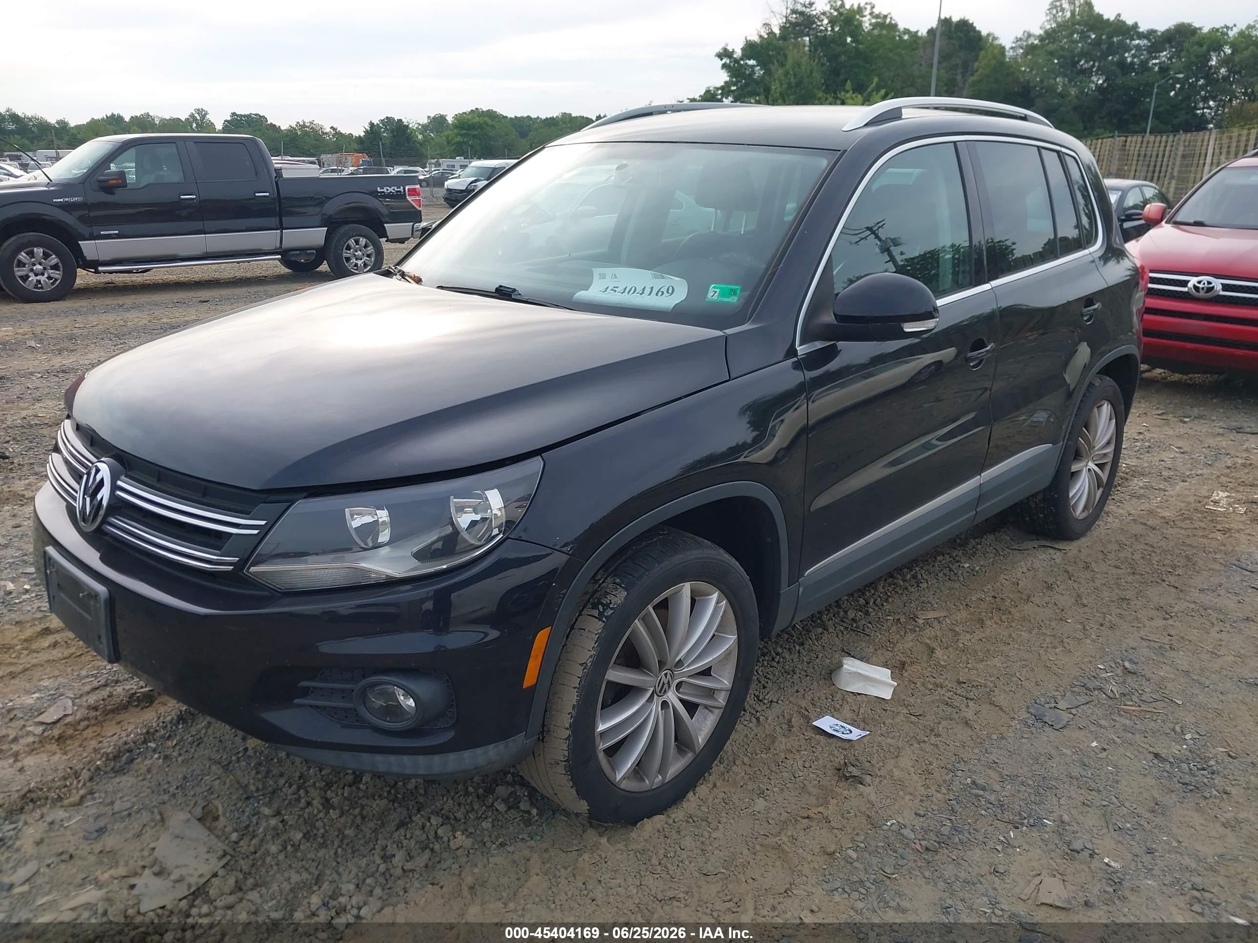2012 Volkswagen Tiguan Se Black vin: WVGBV7AX9CW541012