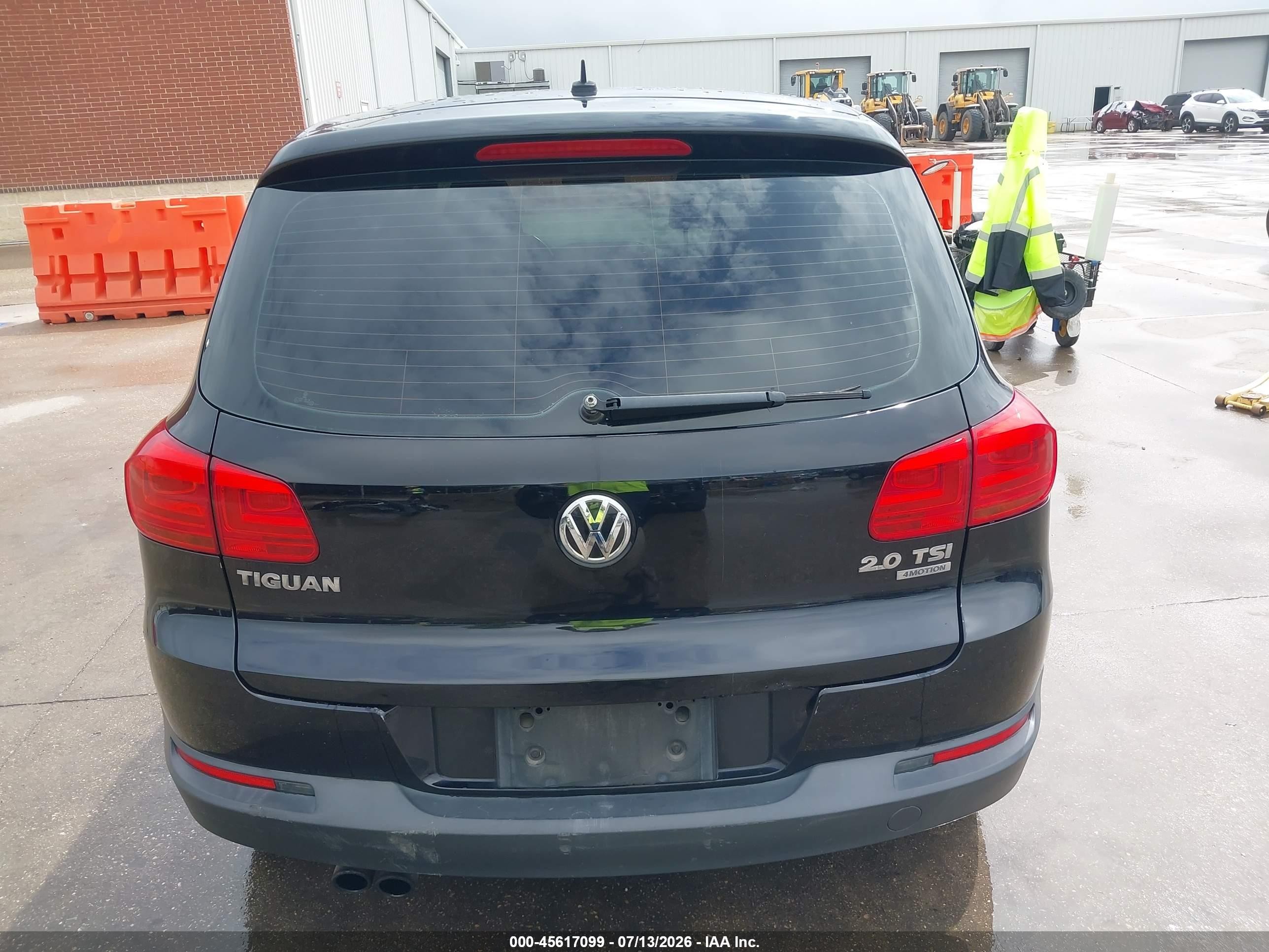 2013 Volkswagen Tiguan S Black vin: WVGBV7AX9DW533137
