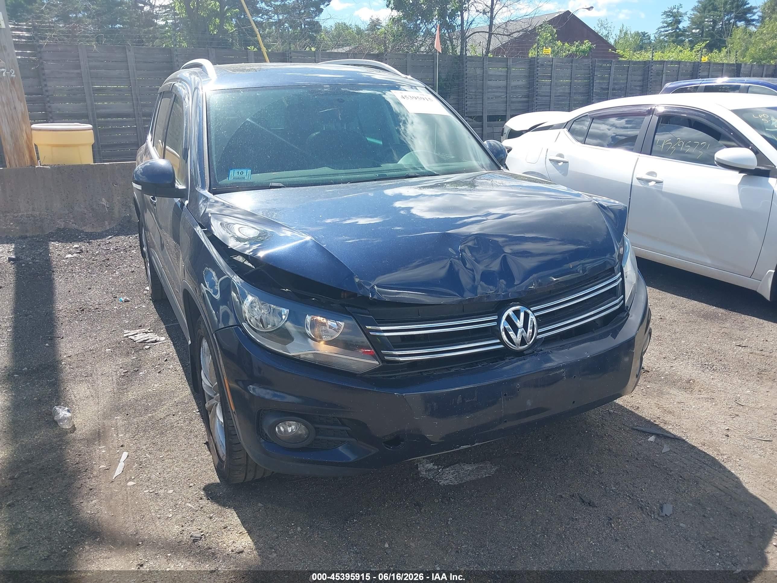 2013 Volkswagen Tiguan Se Синий vin: WVGBV7AX9DW537785