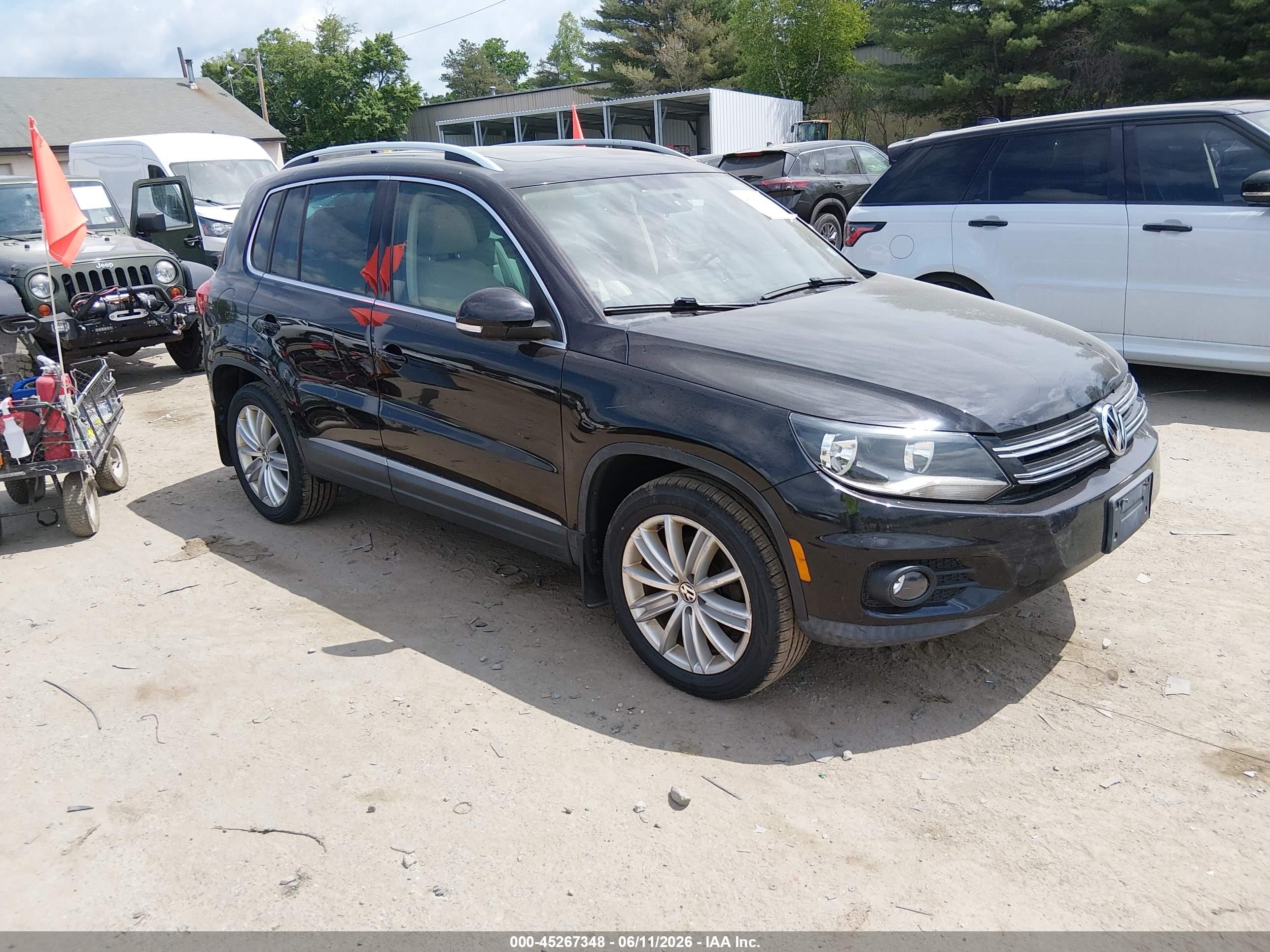 2015 Volkswagen Tiguan Sel Black vin: WVGBV7AX9FW572085