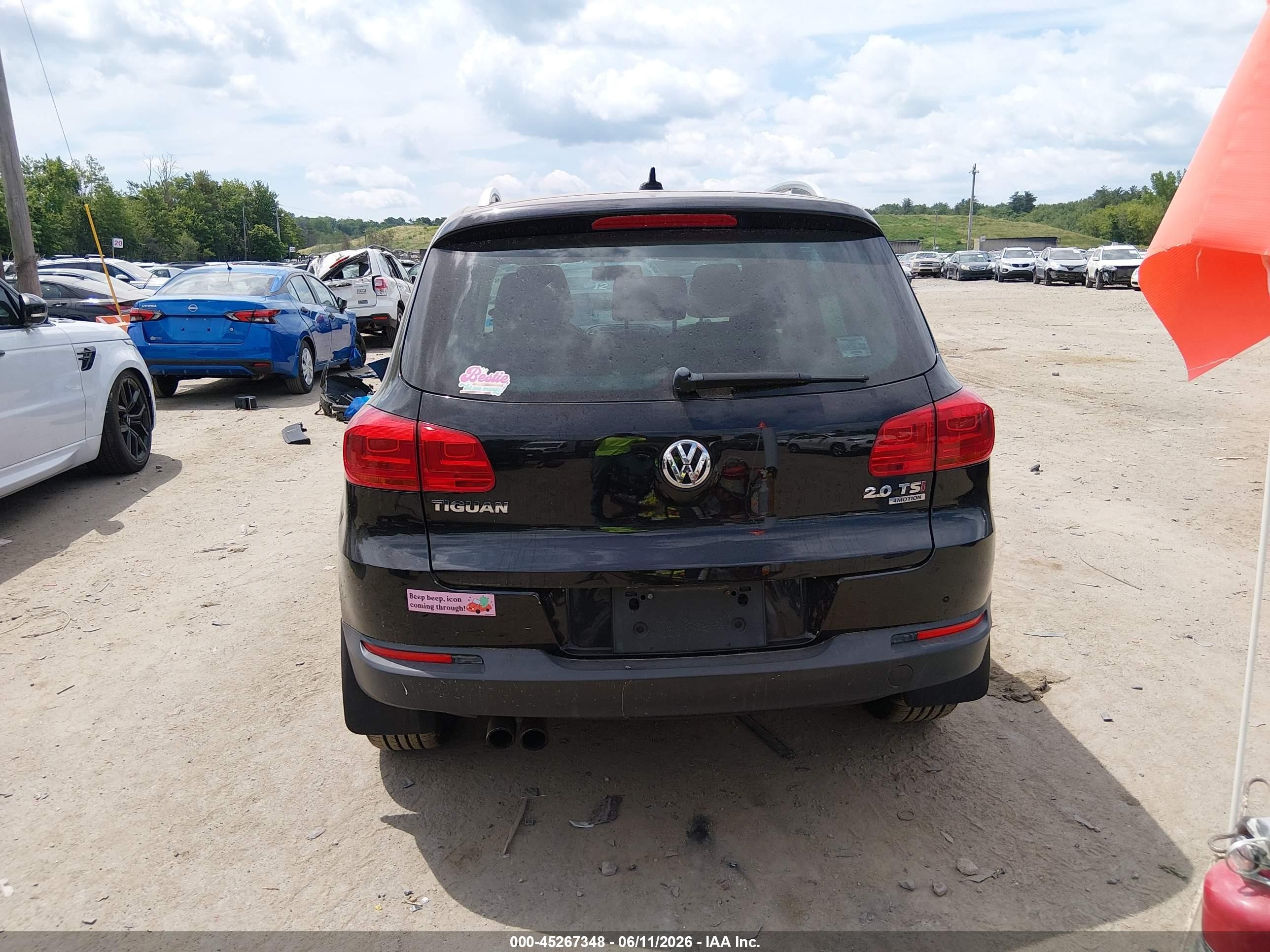 2015 Volkswagen Tiguan Sel Black vin: WVGBV7AX9FW572085