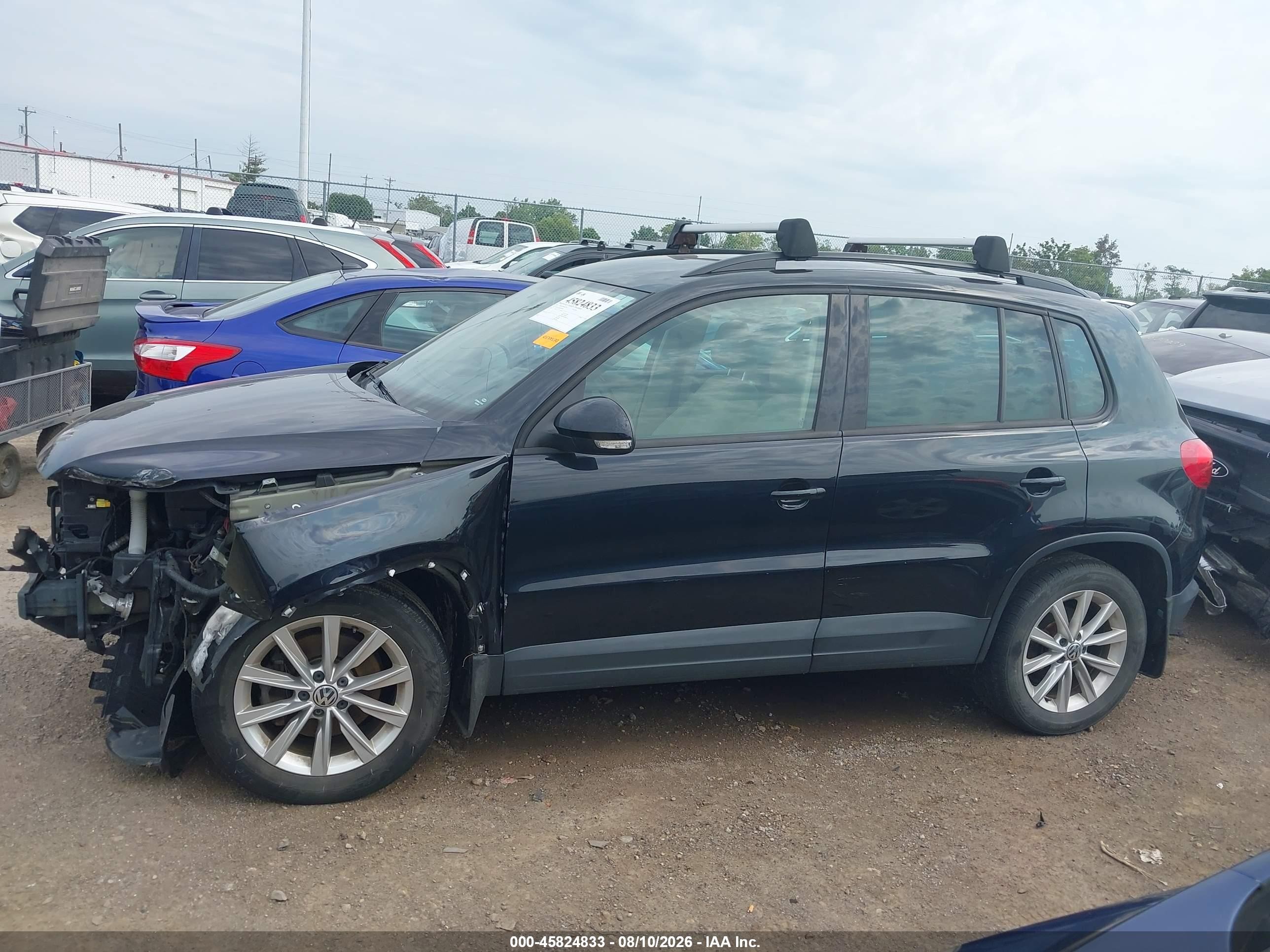 2015 Volkswagen Tiguan Se Black vin: WVGBV7AX9FW584589