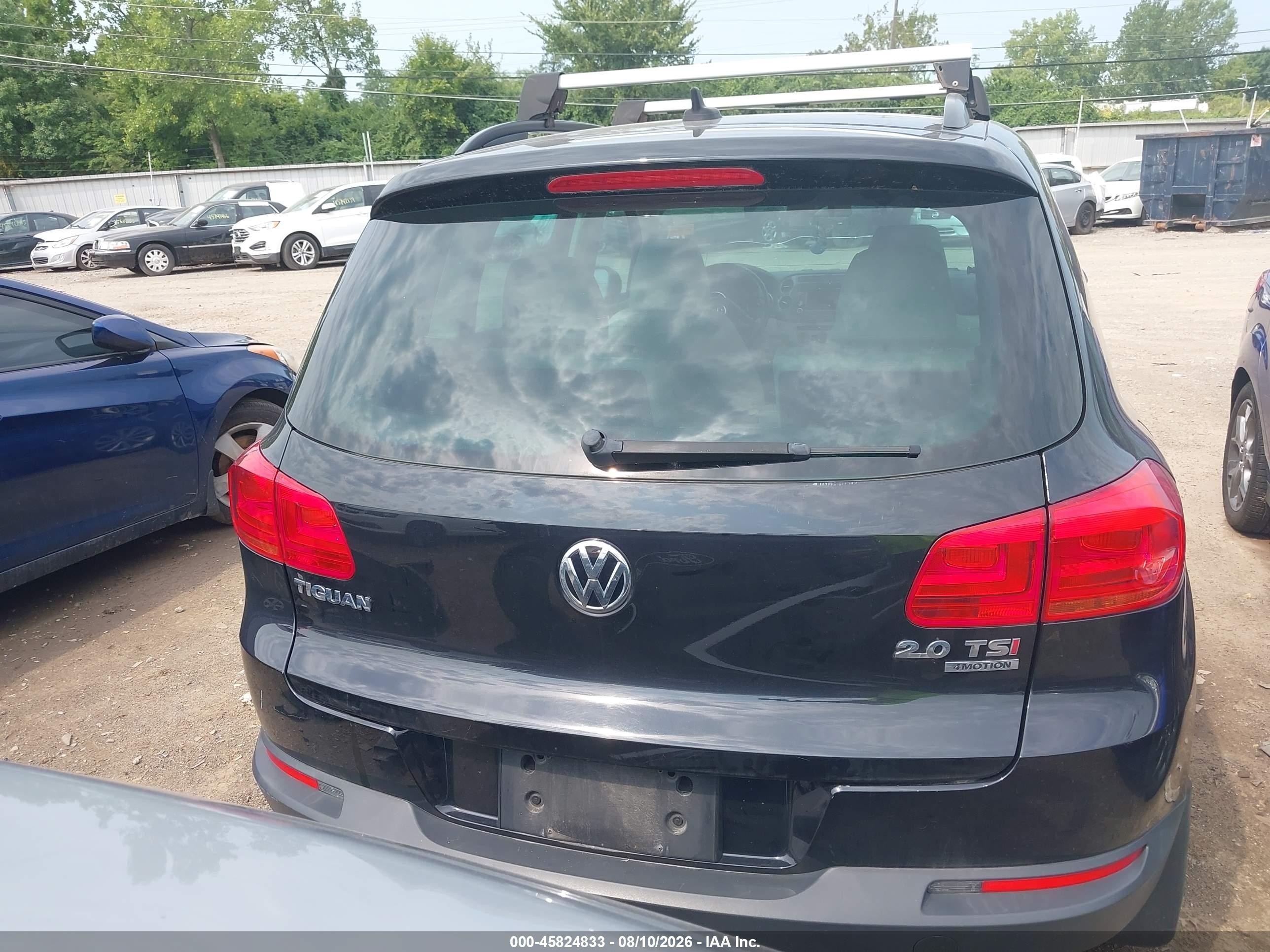 2015 Volkswagen Tiguan Se Black vin: WVGBV7AX9FW584589