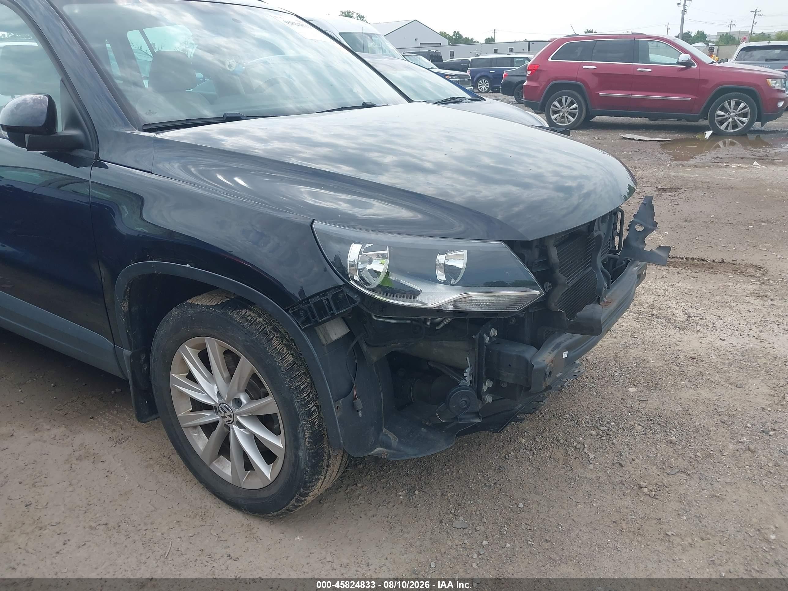 2015 Volkswagen Tiguan Se Black vin: WVGBV7AX9FW584589
