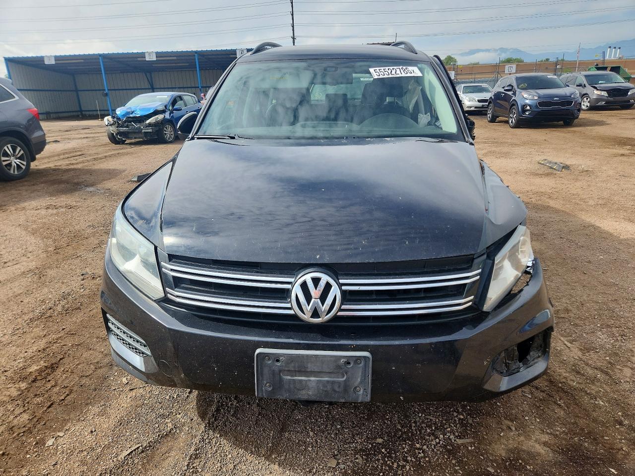 2016 Volkswagen Tiguan S Black vin: WVGBV7AX9GW030390