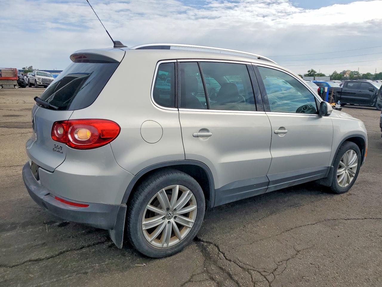 2010 Volkswagen Tiguan Se Silver vin: WVGBV7AXXAW525902