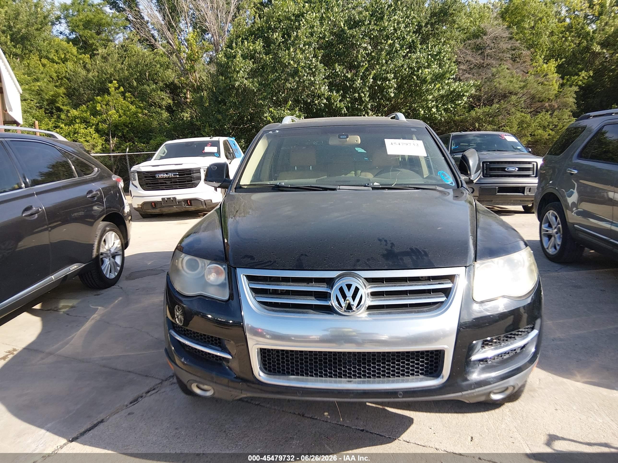 2008 Volkswagen Touareg 2 V8 Fsi Black vin: WVGCB77L18D060577