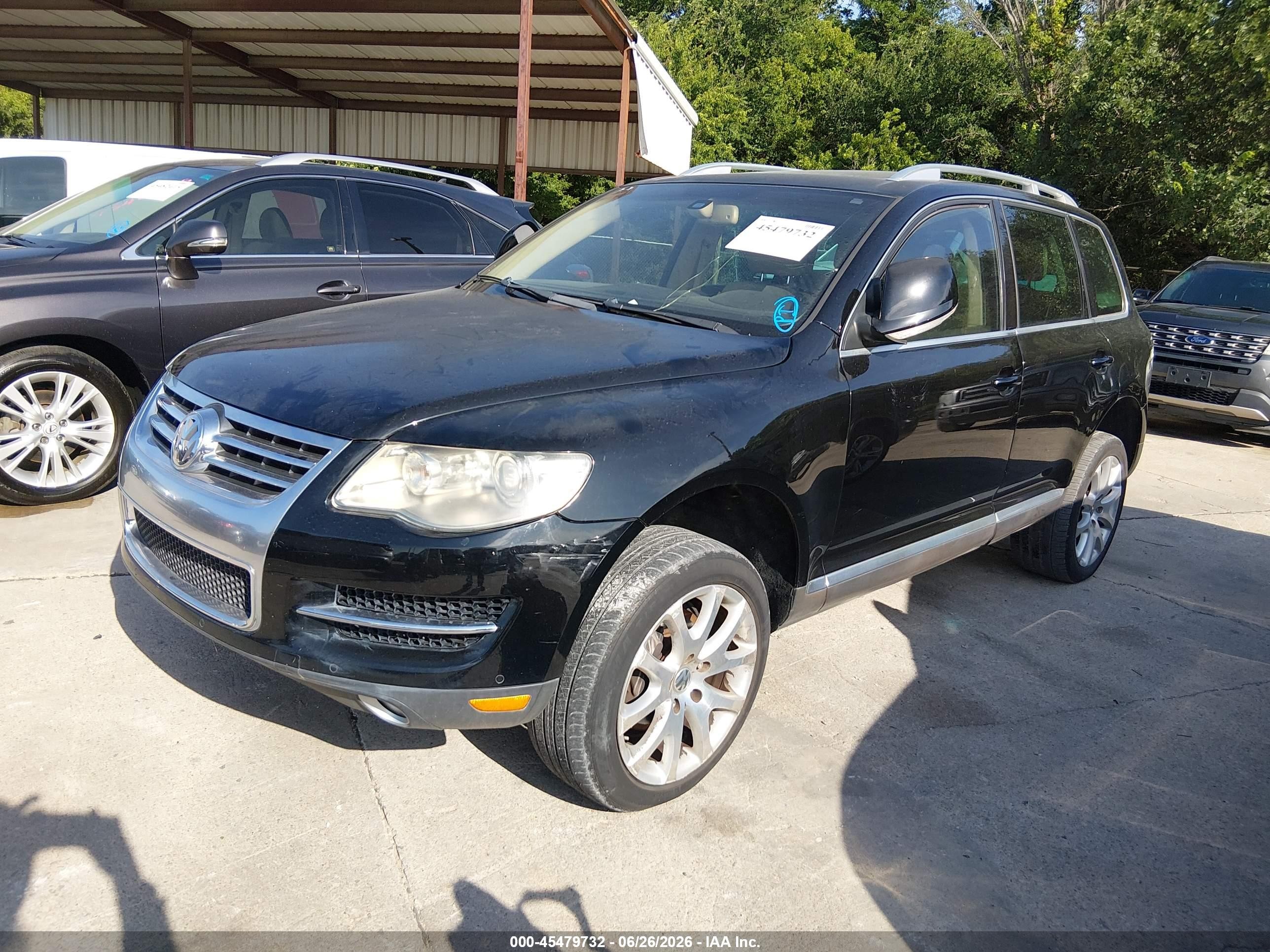 2008 Volkswagen Touareg 2 V8 Fsi Black vin: WVGCB77L18D060577