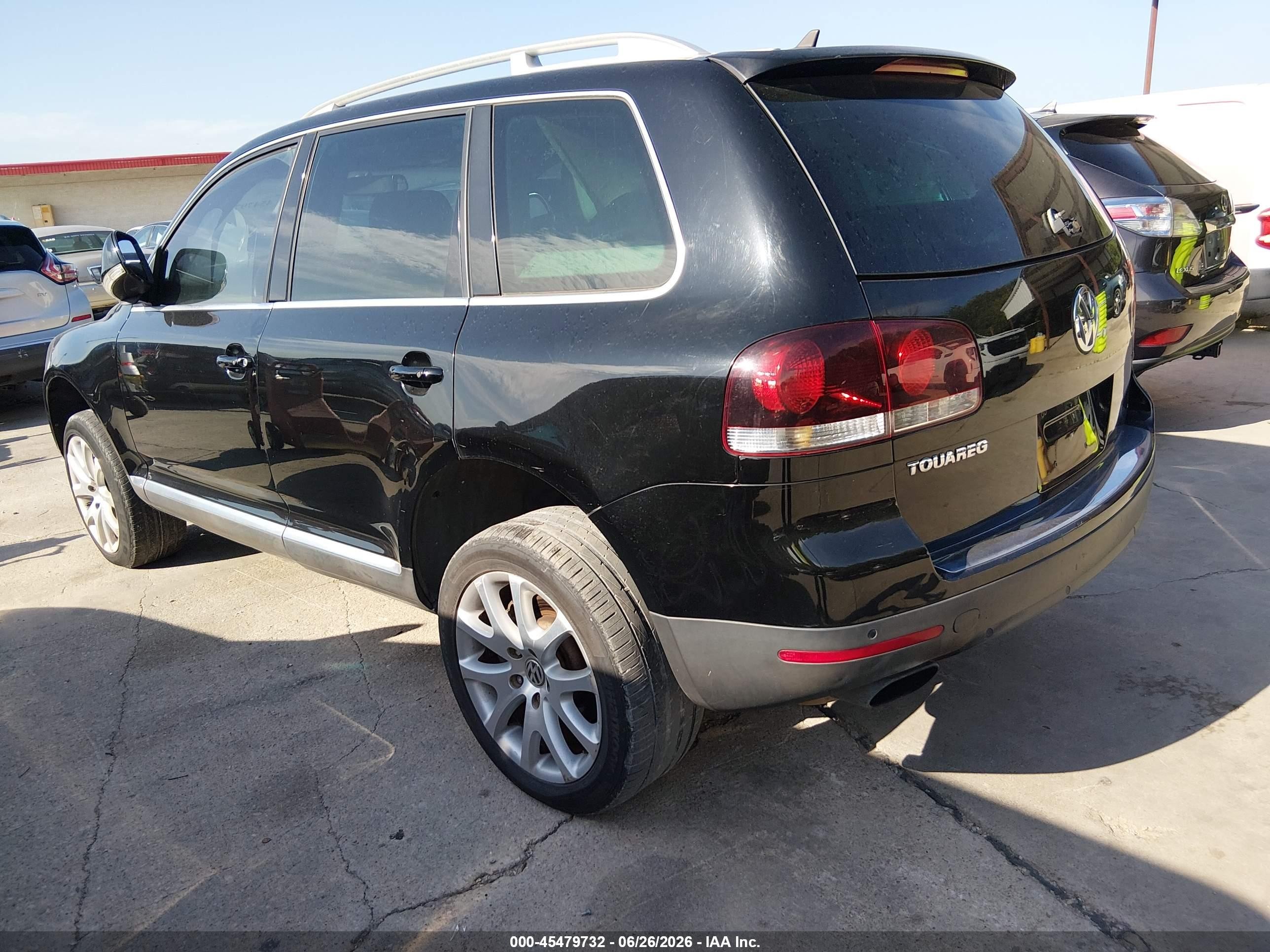 2008 Volkswagen Touareg 2 V8 Fsi Black vin: WVGCB77L18D060577