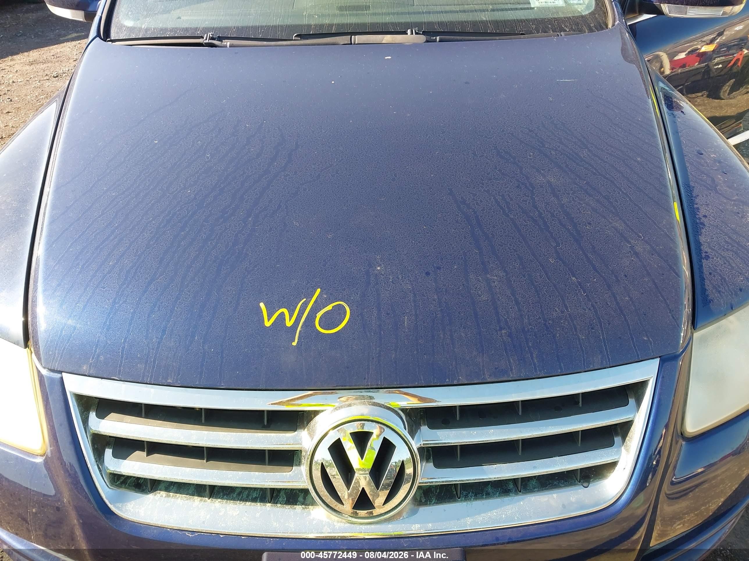 2004 Volkswagen Touareg V8 Blue vin: WVGCM67L64D013611