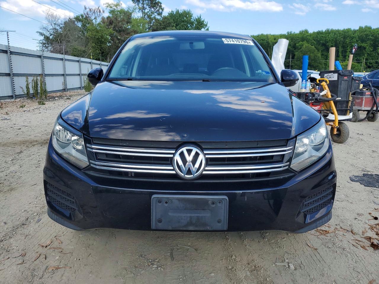 2014 Volkswagen Tiguan S Black vin: WVGCV3AX4EW594491