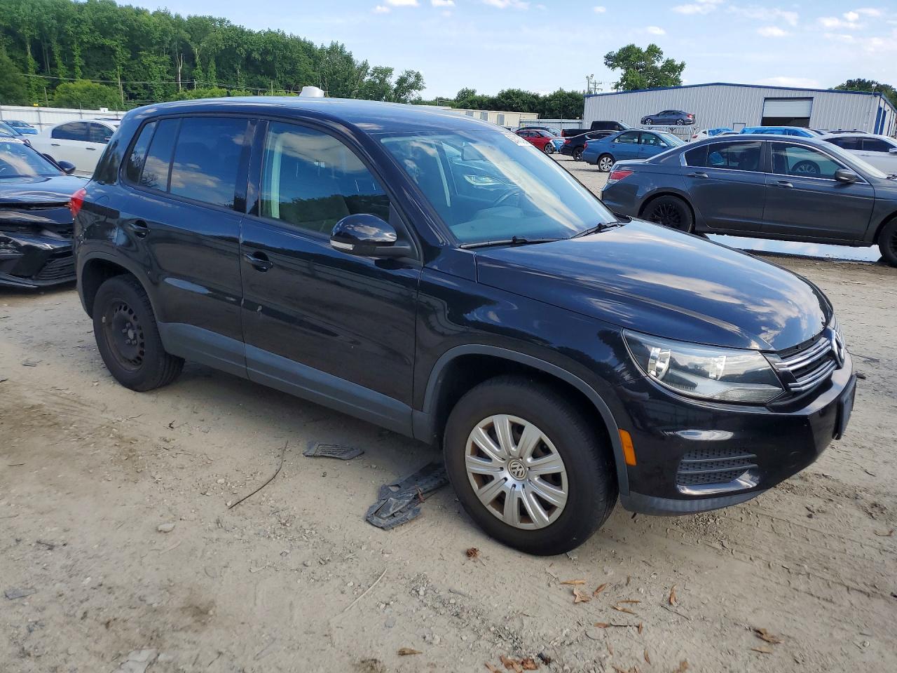 2014 Volkswagen Tiguan S Black vin: WVGCV3AX4EW594491