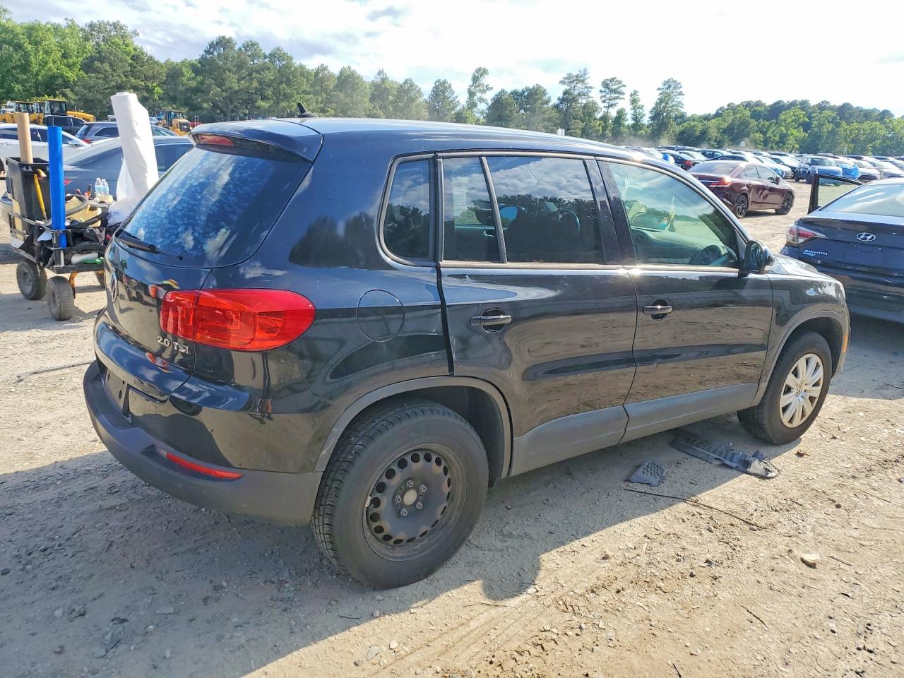 2014 Volkswagen Tiguan S Black vin: WVGCV3AX4EW594491
