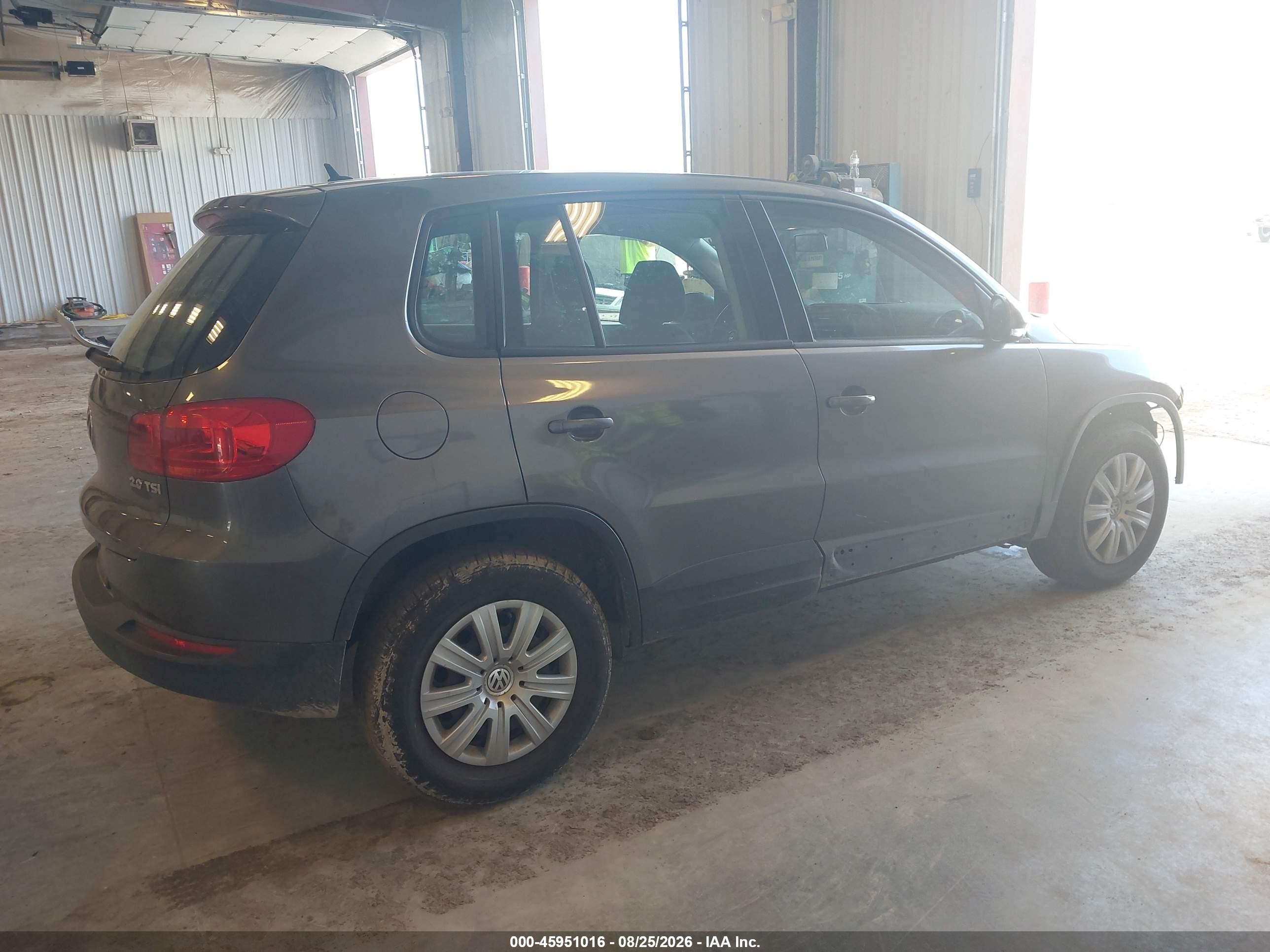 2013 Volkswagen Tiguan S Gray vin: WVGCV3AX6DW578470