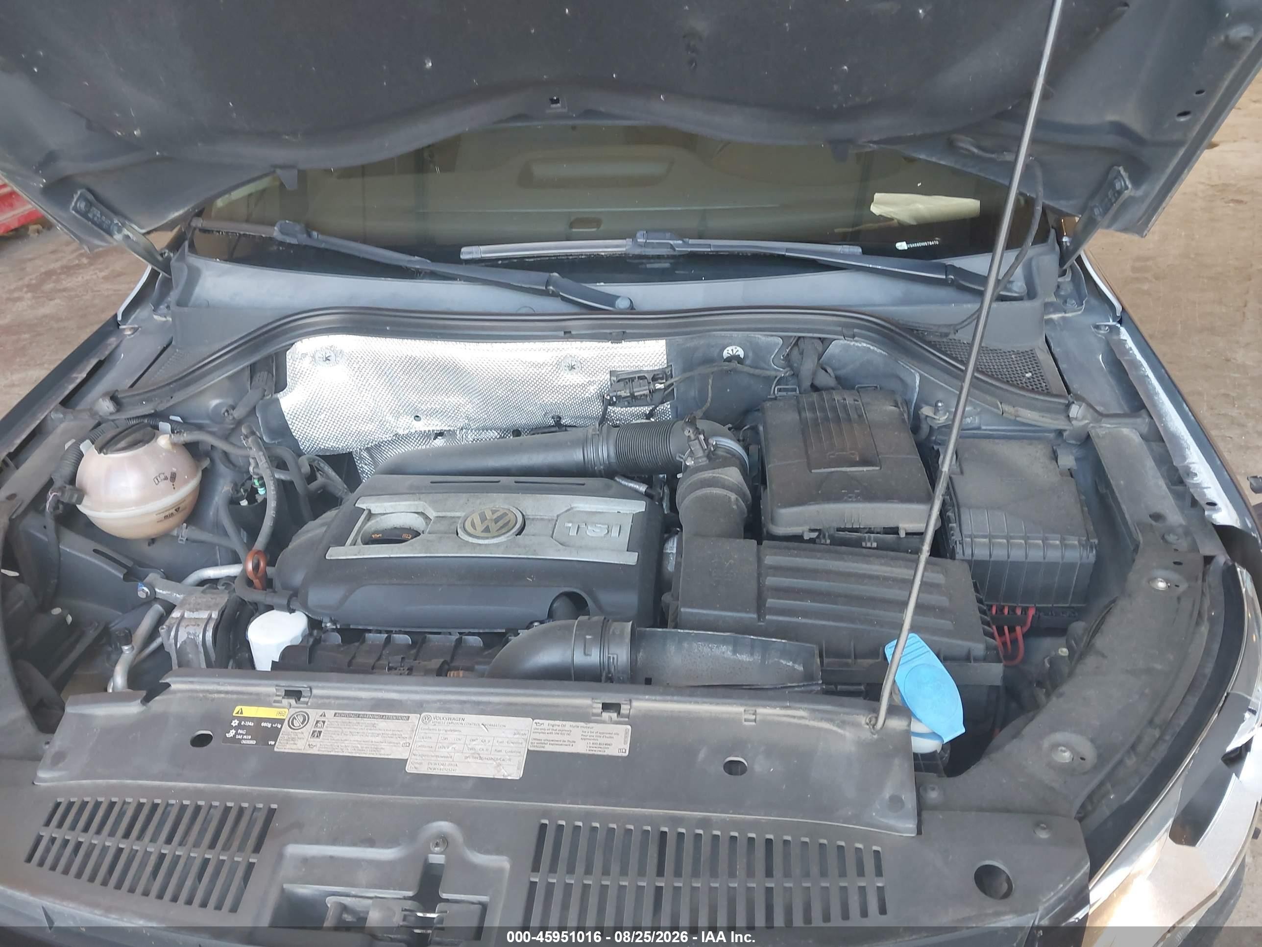 2013 Volkswagen Tiguan S Gray vin: WVGCV3AX6DW578470