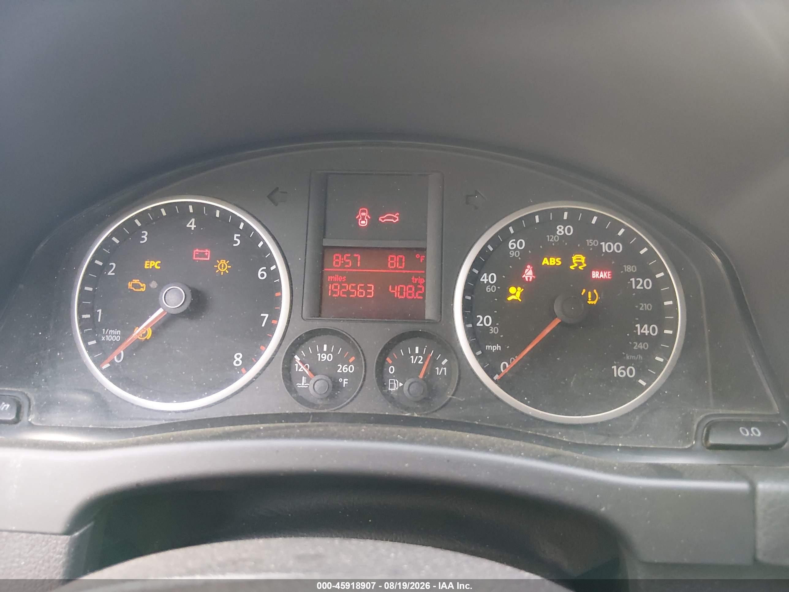 2009 Volkswagen Tiguan S Белый vin: WVGCV75N49W524883