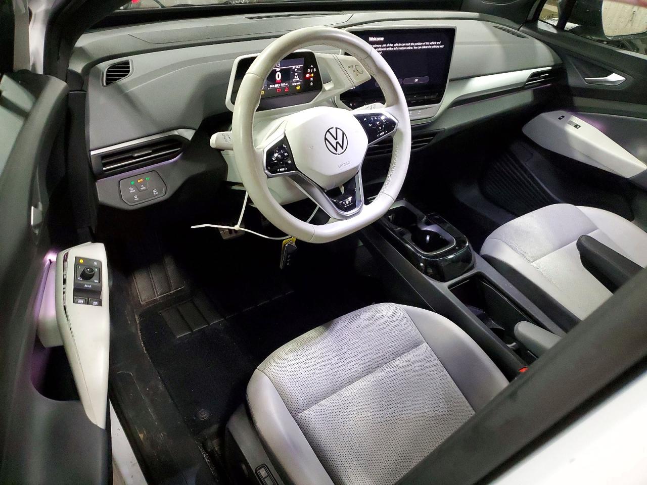 2021 Volkswagen Id.4 First Edition White vin: WVGDMPE22MP009025