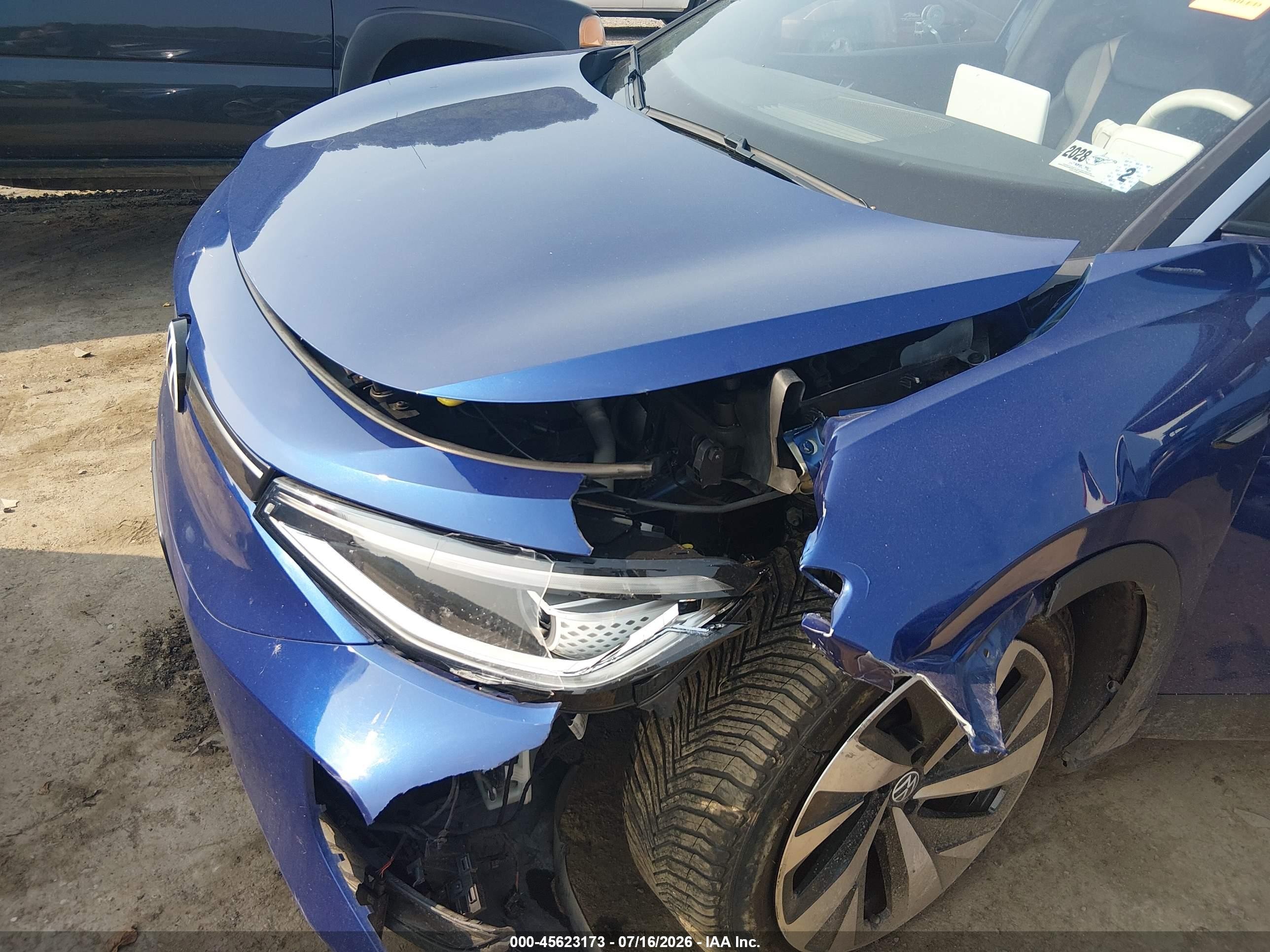 2021 Volkswagen Id.4 1st Edition Blue vin: WVGDMPE23MP012886