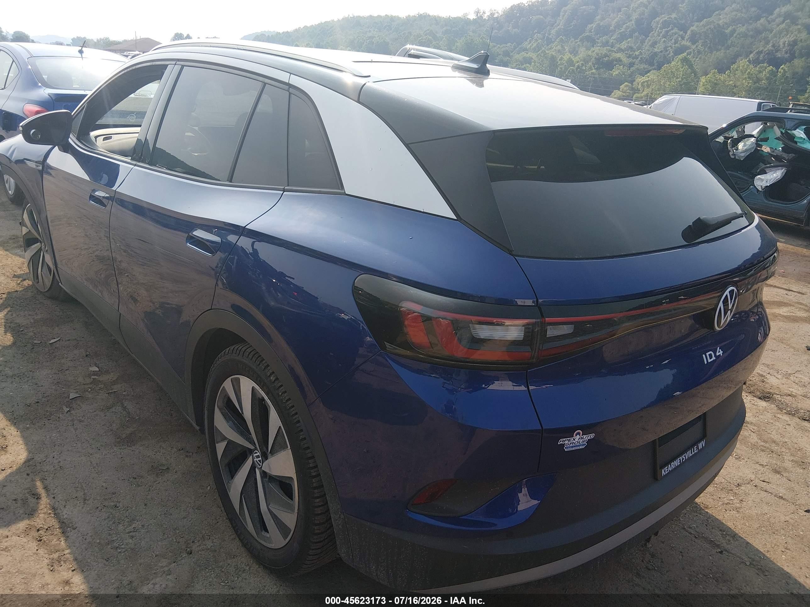 2021 Volkswagen Id.4 1st Edition Blue vin: WVGDMPE23MP012886