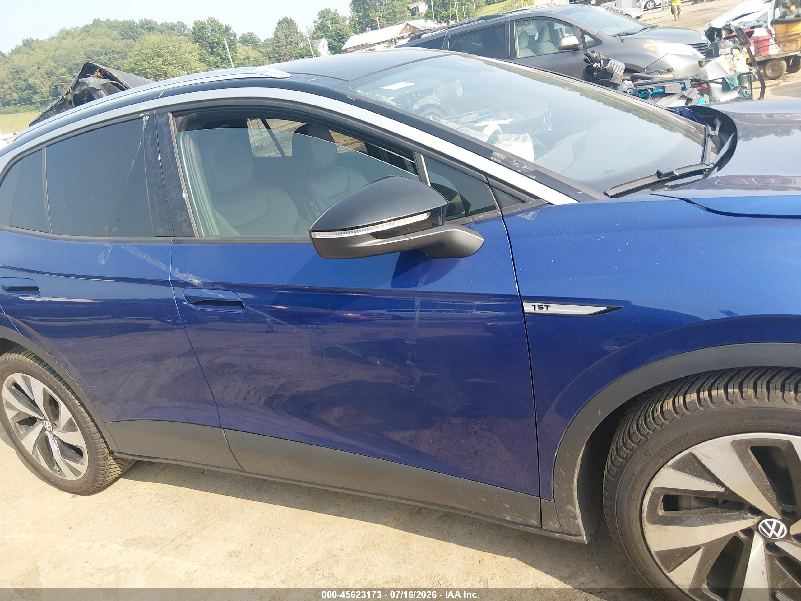 2021 Volkswagen Id.4 1st Edition Blue vin: WVGDMPE23MP012886